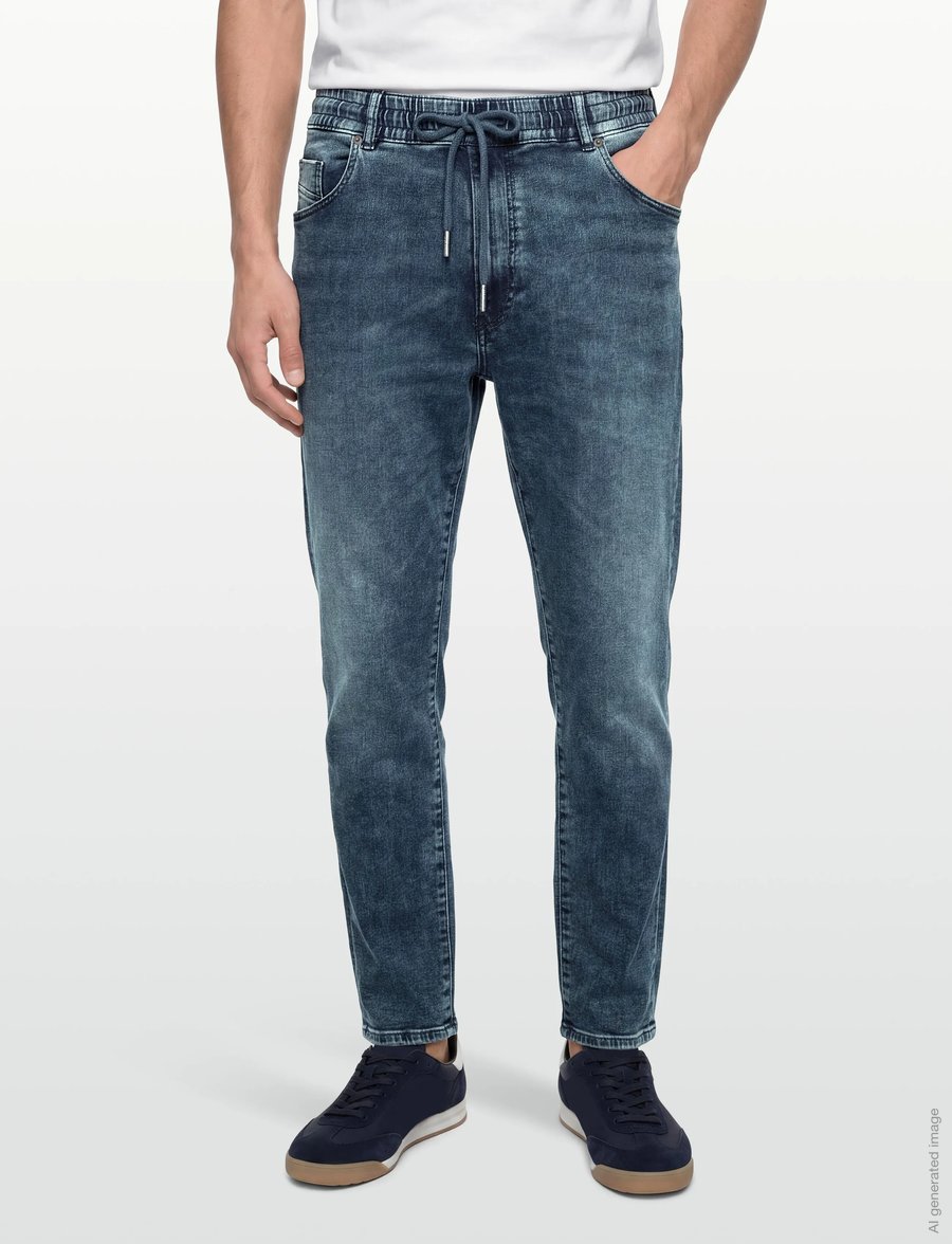 Diesel - D-Krooley JoggJeans - schmal zulaufende jeans - blue - 3