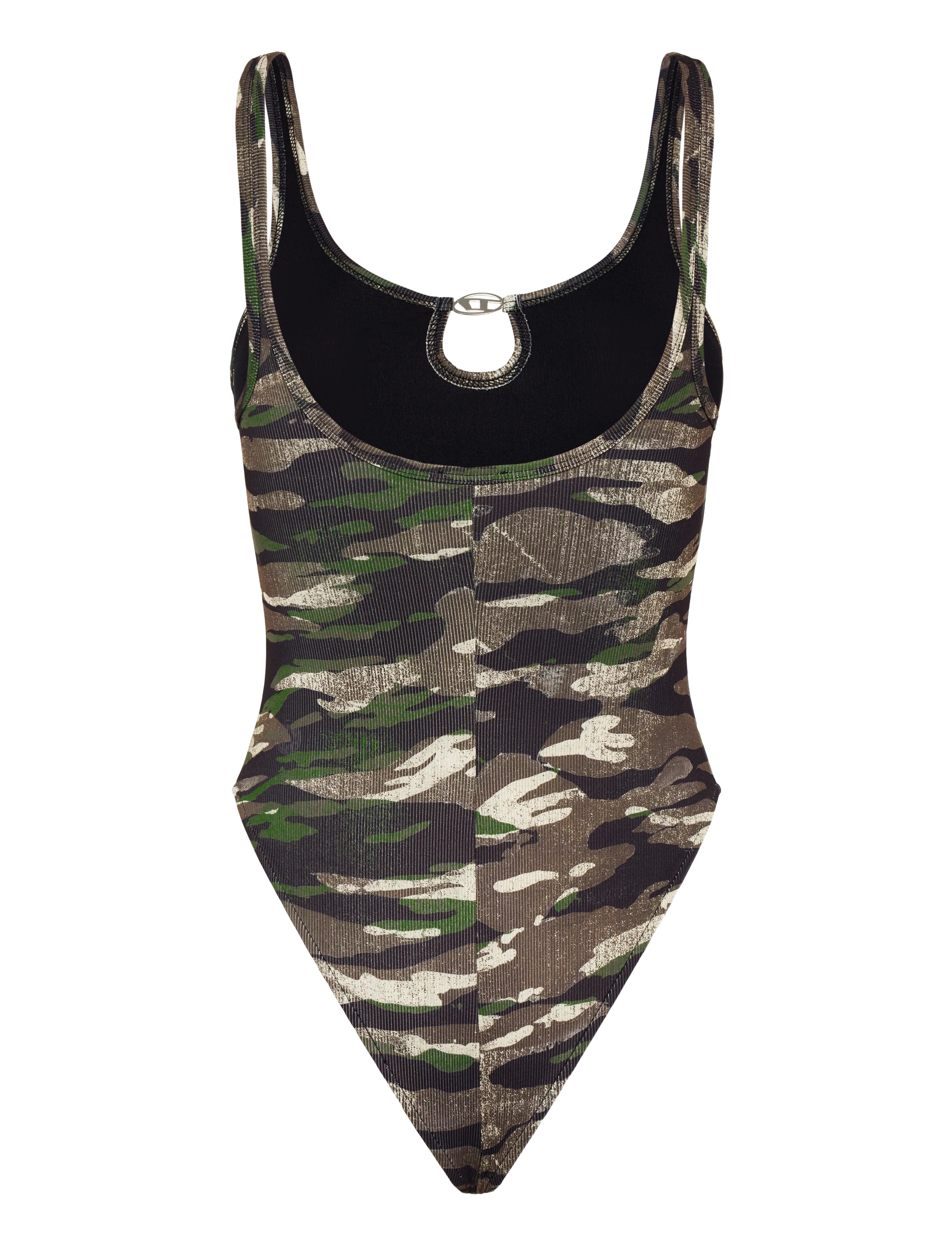 Diesel - Ribbed swimsuit with camo prin - multicolored - 1