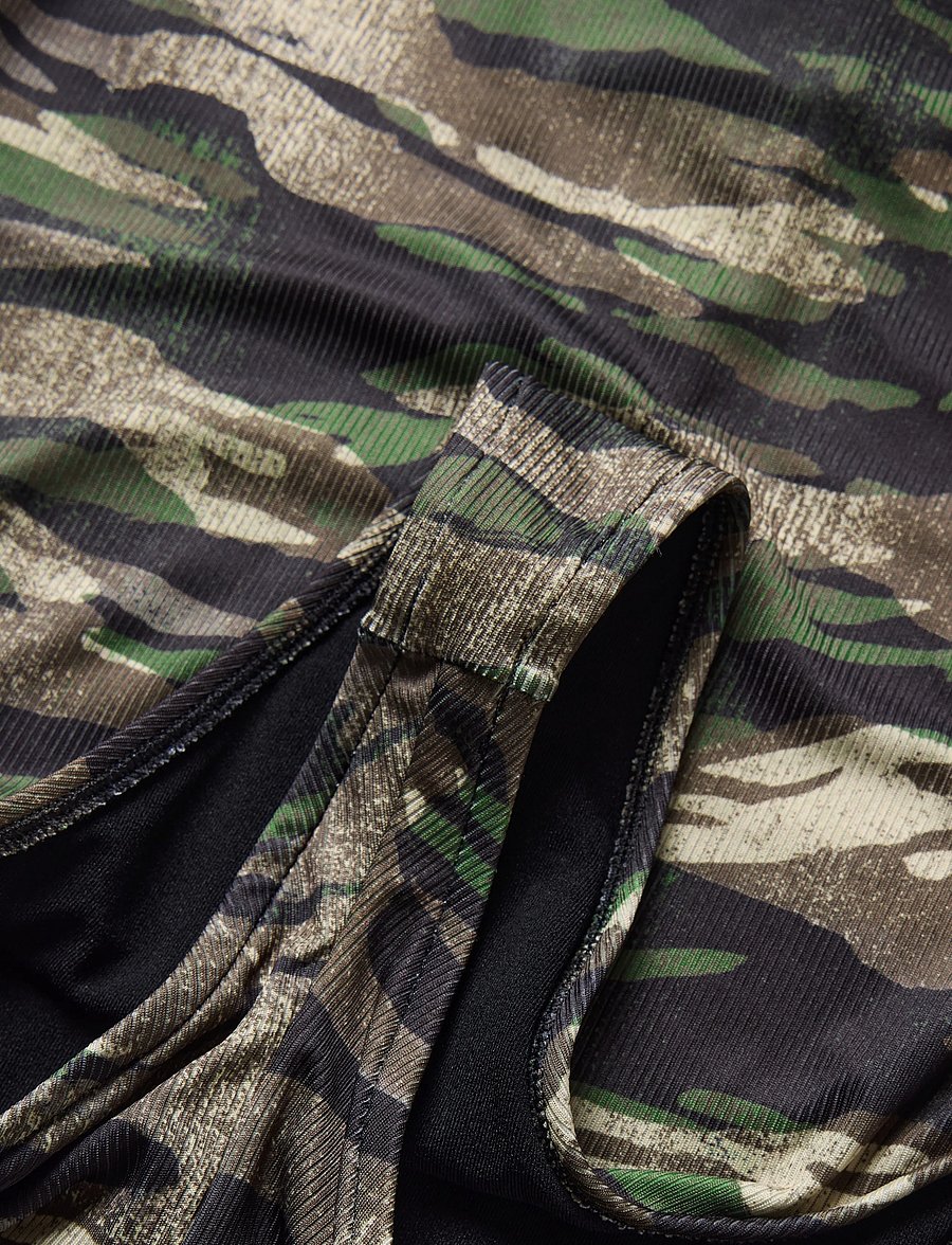 Diesel - Ribbed swimsuit with camo prin - strandmode - multicolored - 3