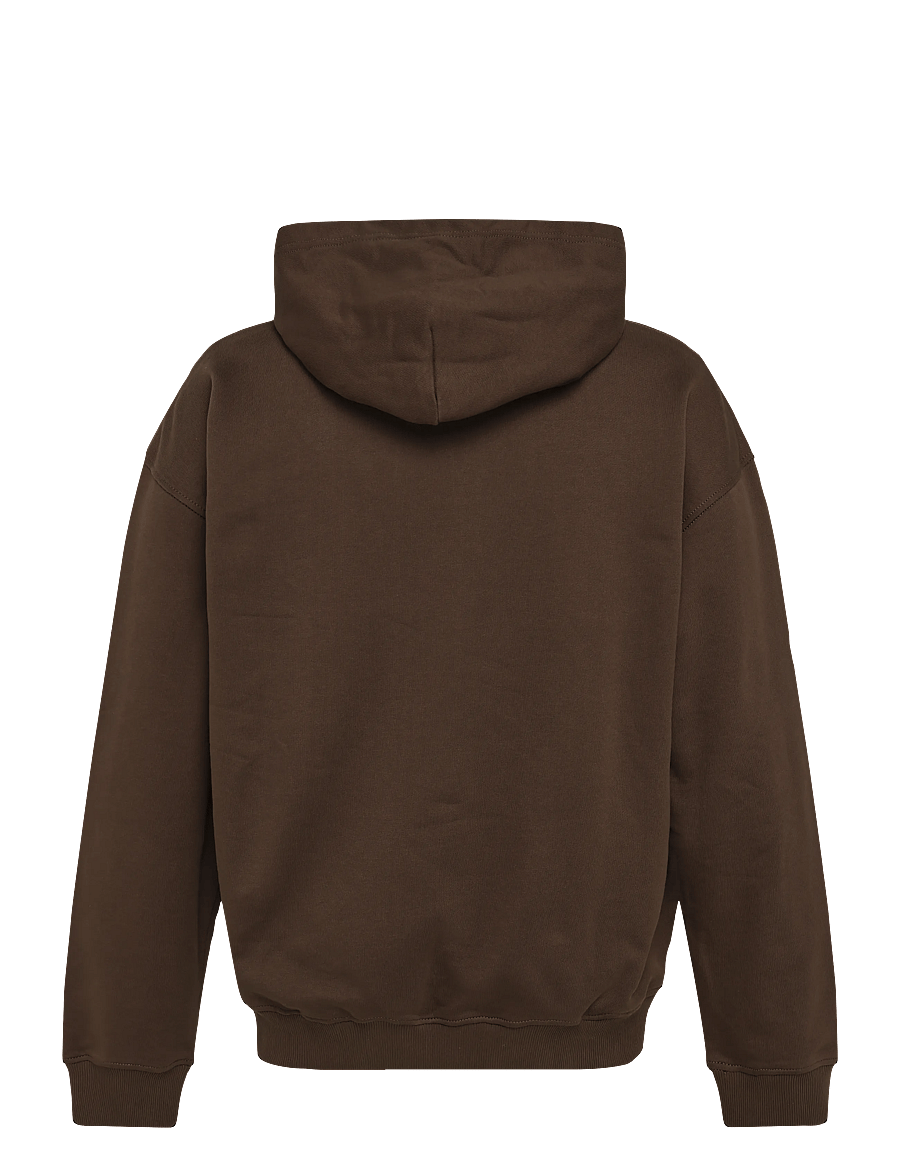 Diesel - Hoodie with D logo patch - hoodies - brown - 1
