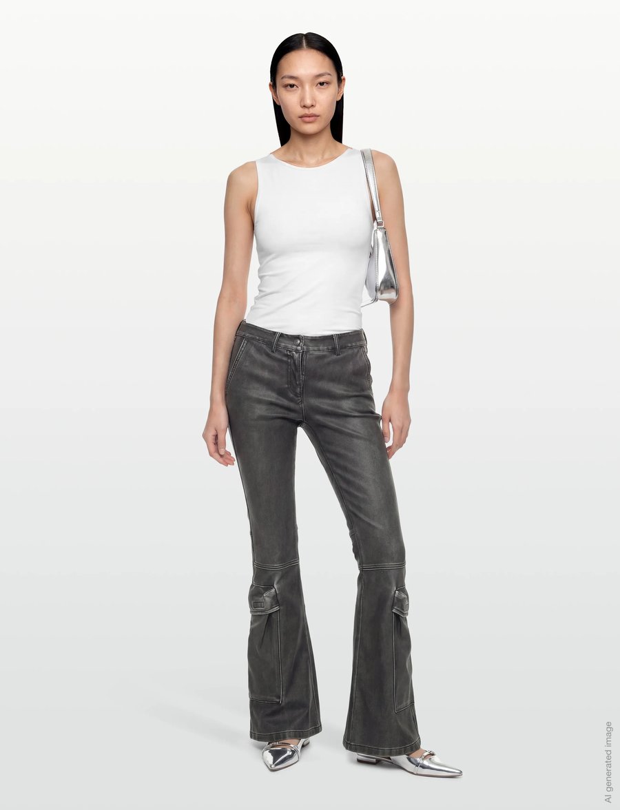 Diesel - Women Jeans - schlaghosen - grey - 0