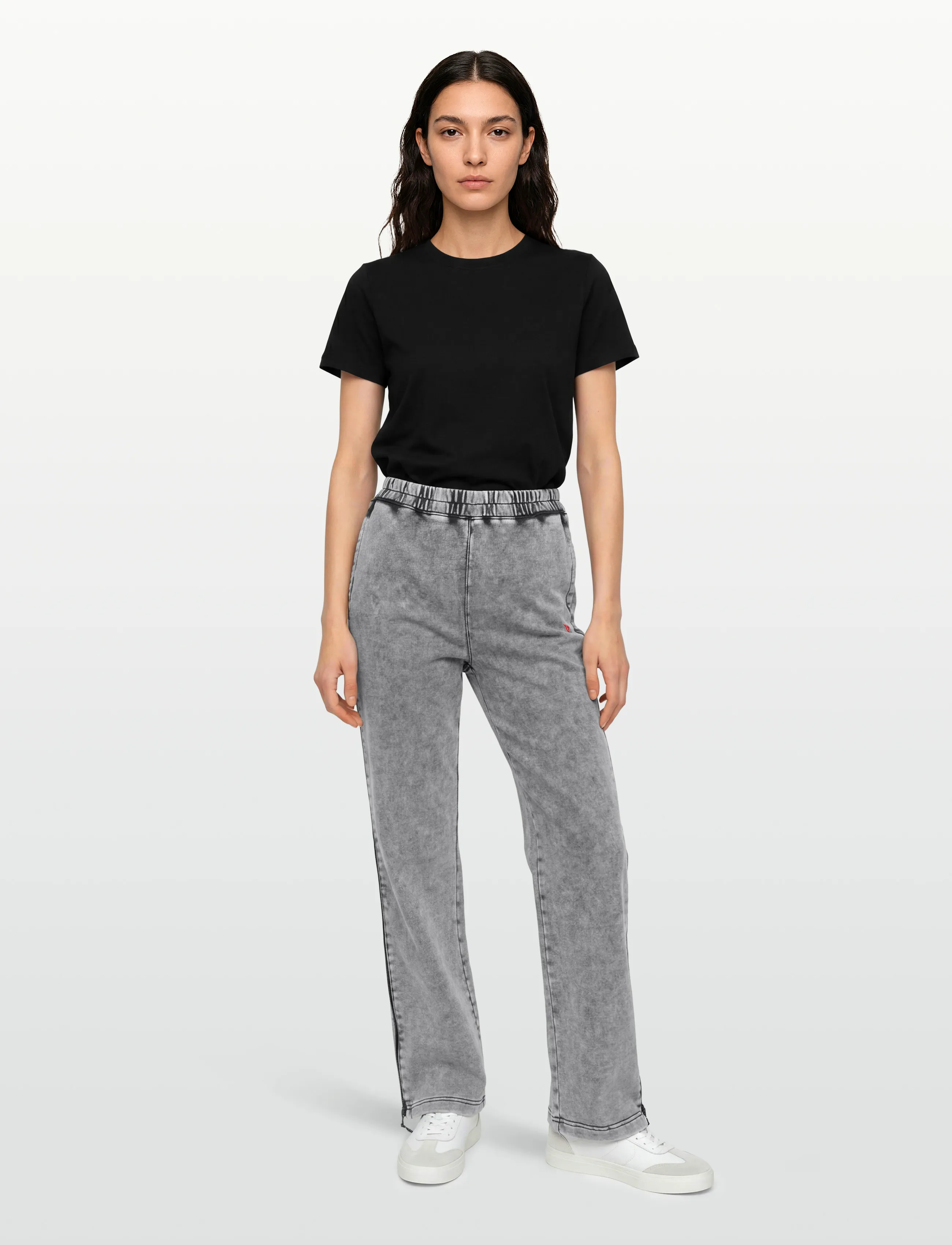 Diesel Women Jeans, S, Grau - Wide, Frauen