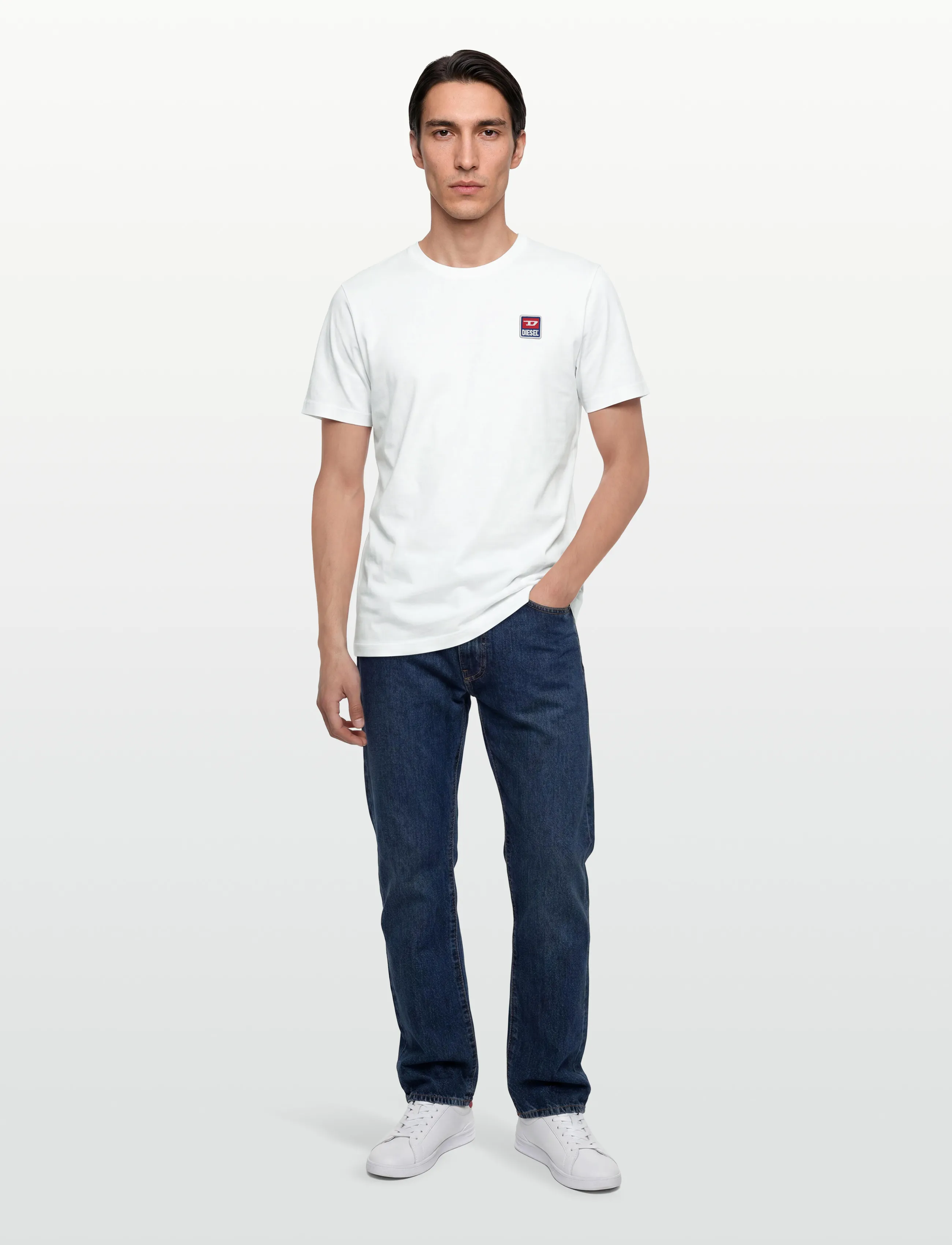 Diesel T-Just 16 T-Shirt, L, T-shirts, Weiß - Short-sleeved, Männerswear