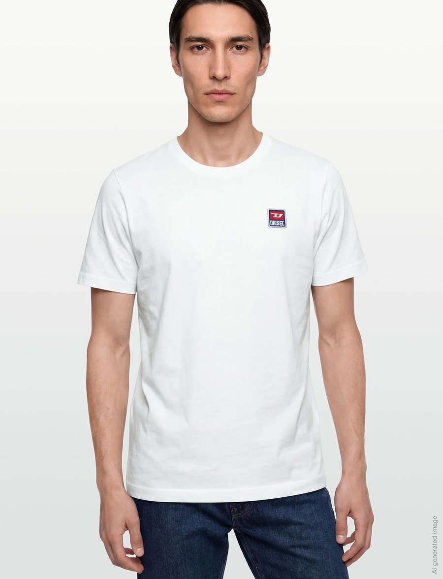 Diesel - T-Just 16 T-shirt - short-sleeved t-shirts - white - 3