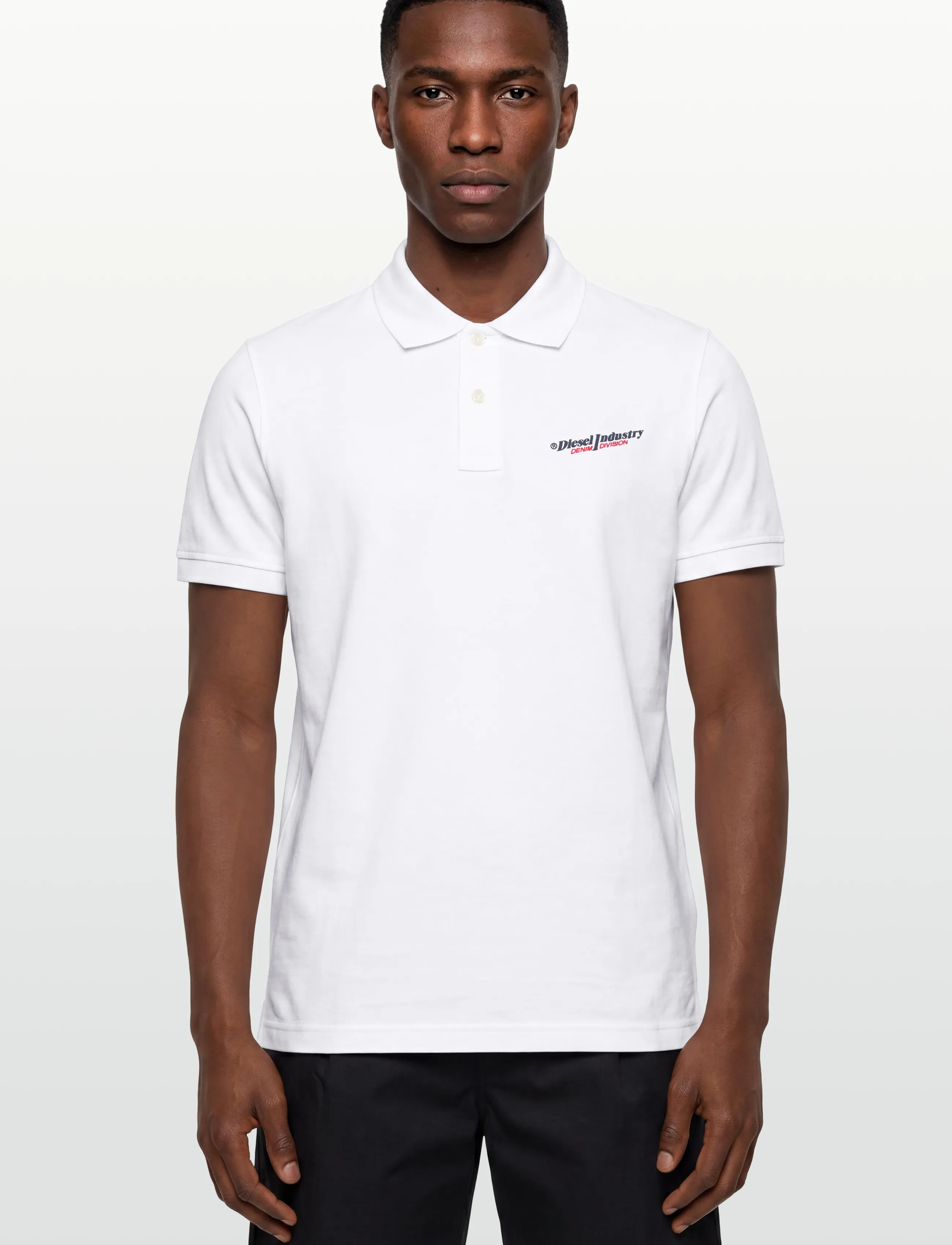 Diesel - T-SMITH-IND POLO - kortærmede poloer - bright white - 3