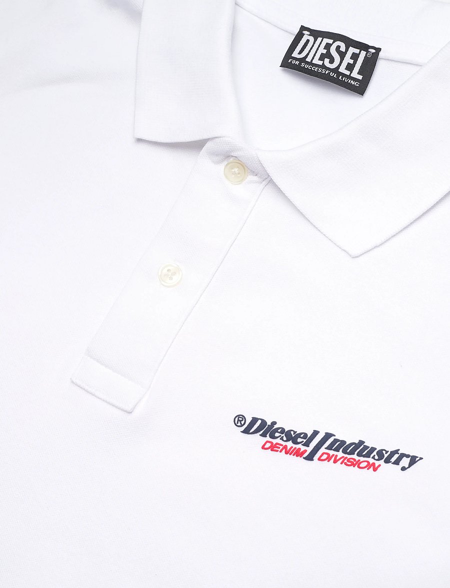 Diesel - T-SMITH-IND POLO - lühikeste varrukatega polod - bright white - 5