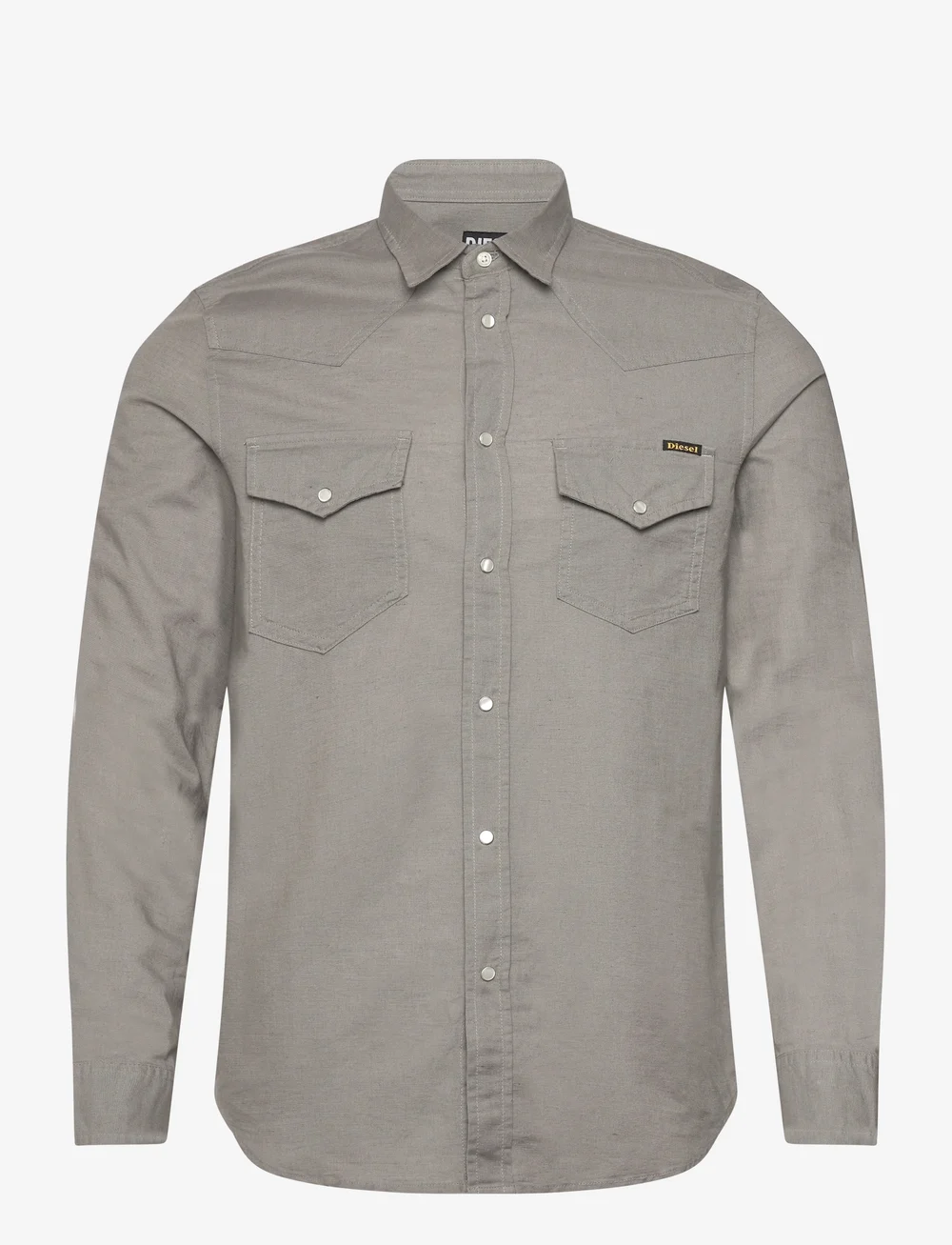 Diesel - S-EAST-LONG-HS CAMICIA - jeanshemden - moon mist - 0