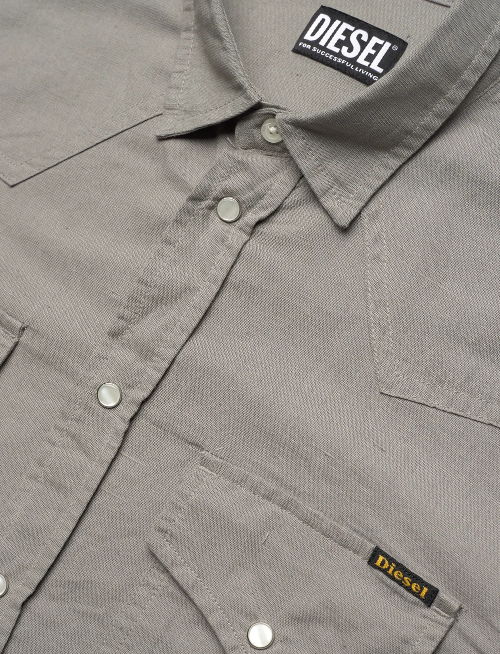 Diesel - S-EAST-LONG-HS CAMICIA - jeanshemden - moon mist - 3