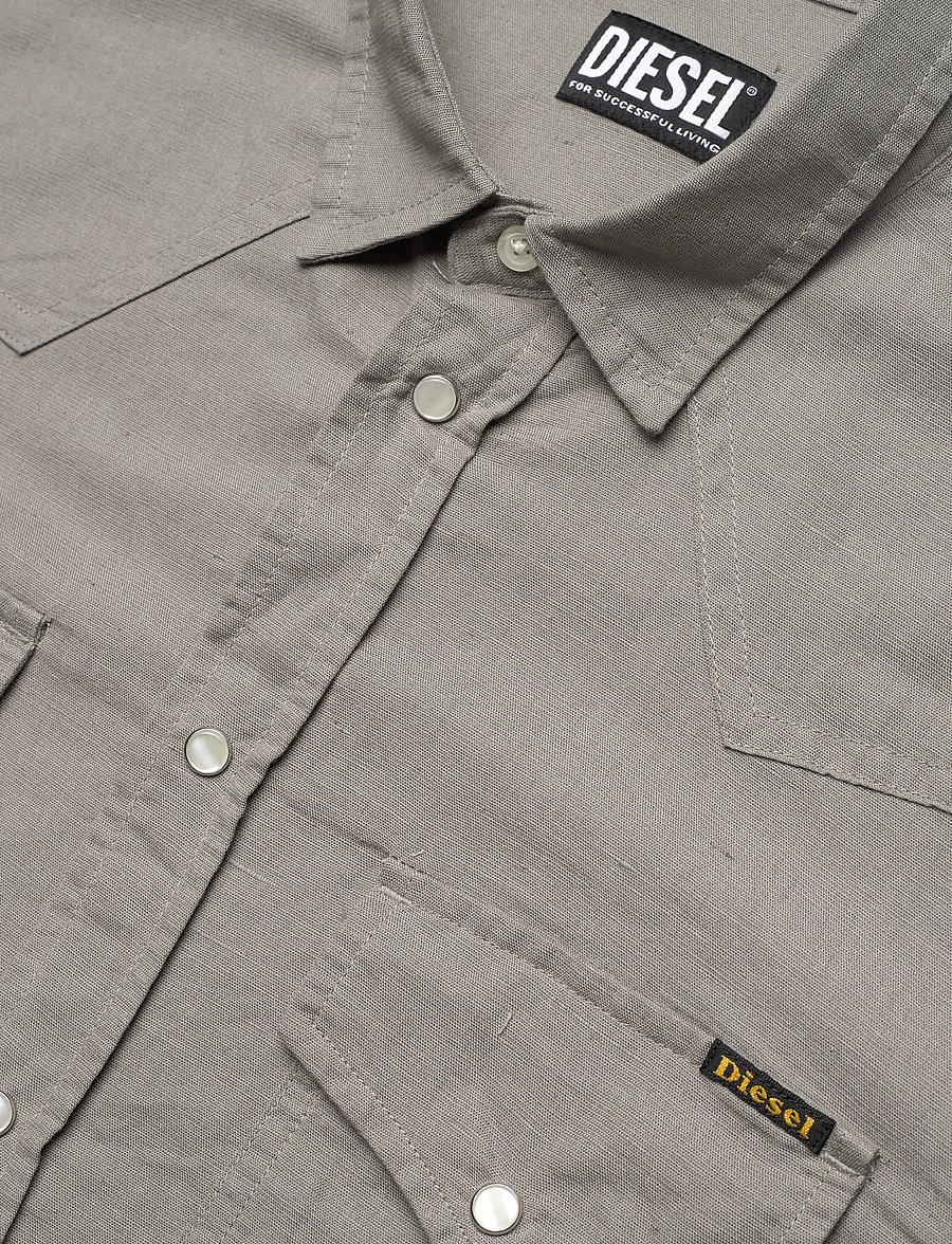 Diesel - S-EAST-LONG-HS CAMICIA - jeanshemden - moon mist - 3