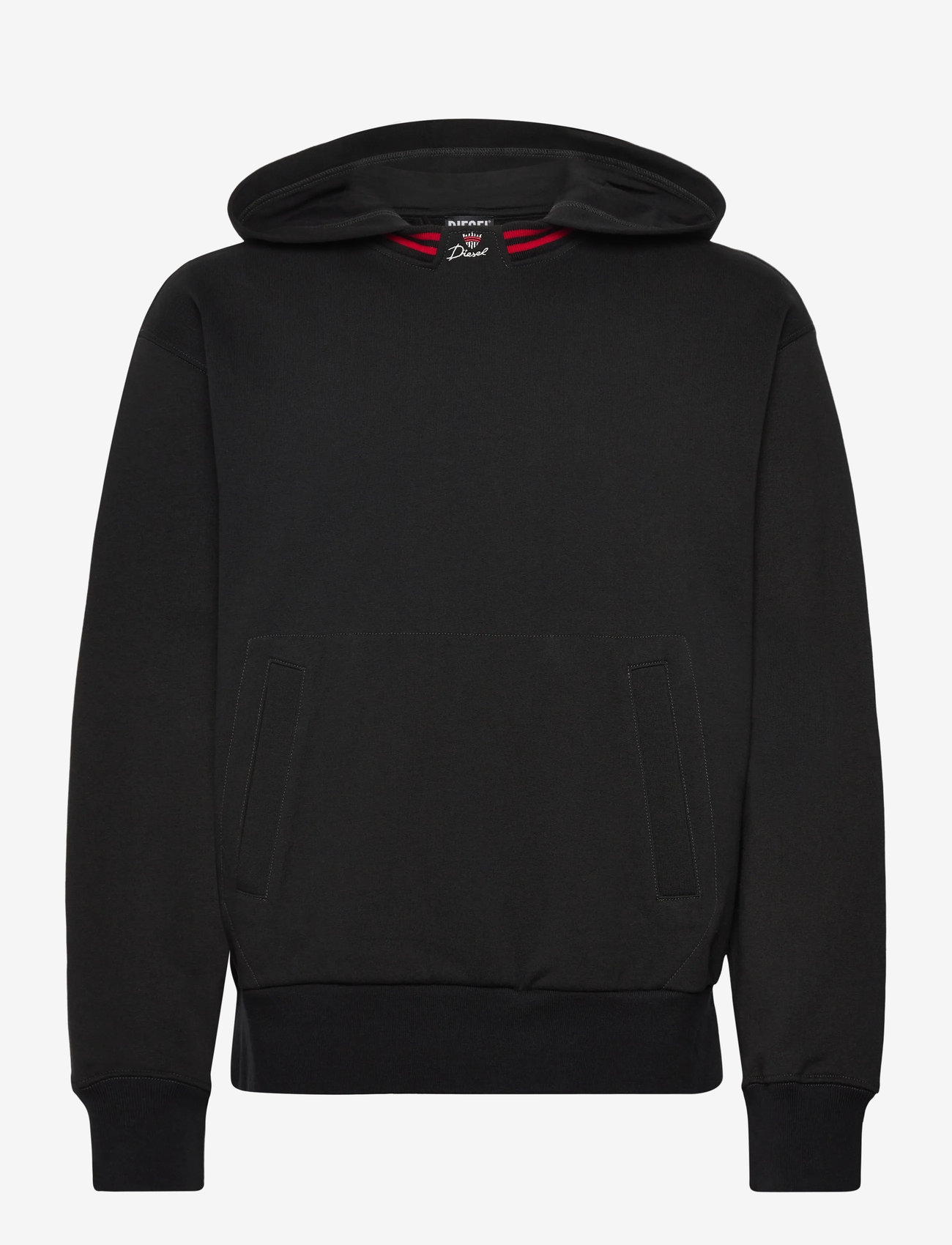 Diesel - S-MACRAU FELPA - hættetrøjer - black - 0