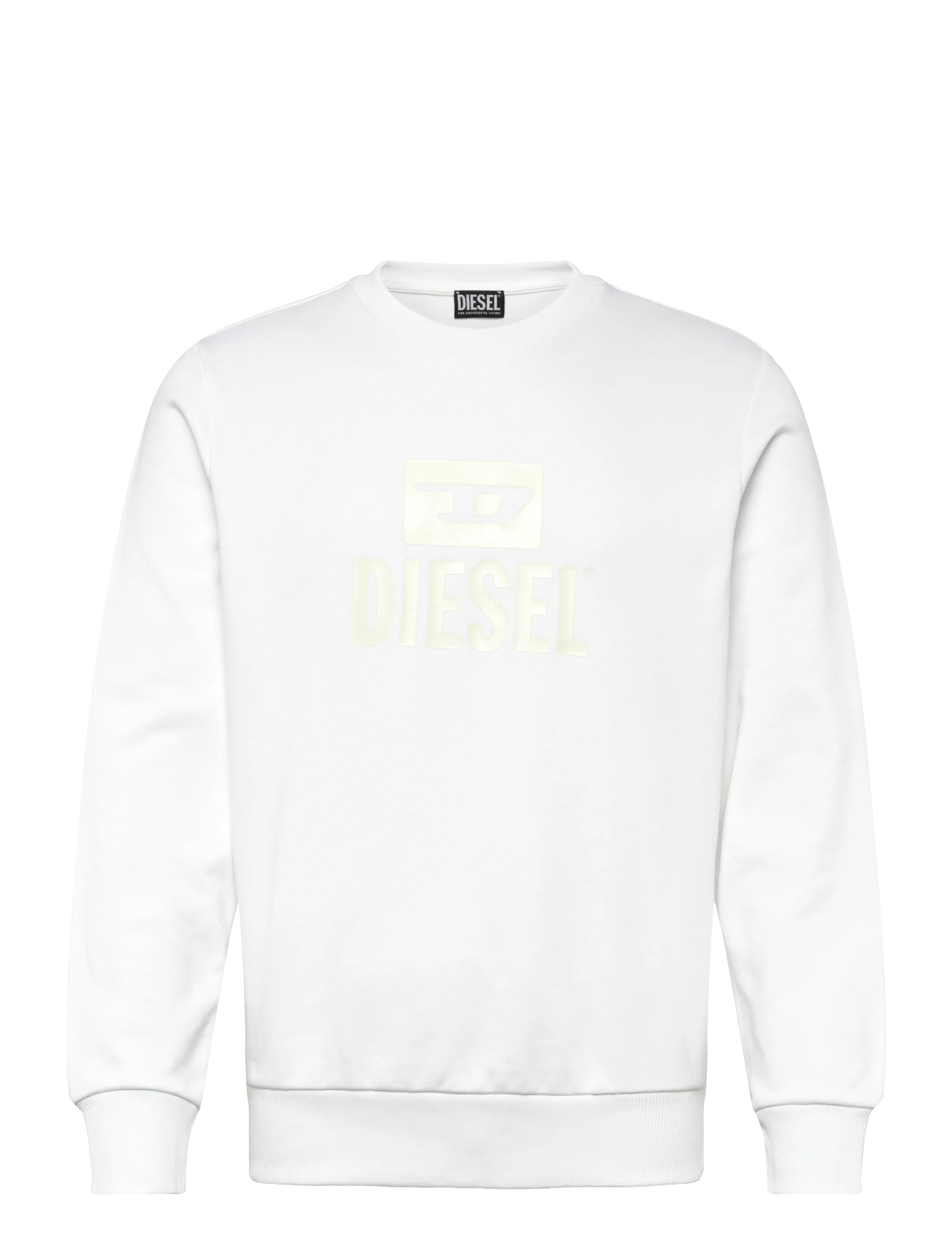 DIESEL S-Gir-Crewneck Tone On Tone Felpa Weiß - XXL - Herren