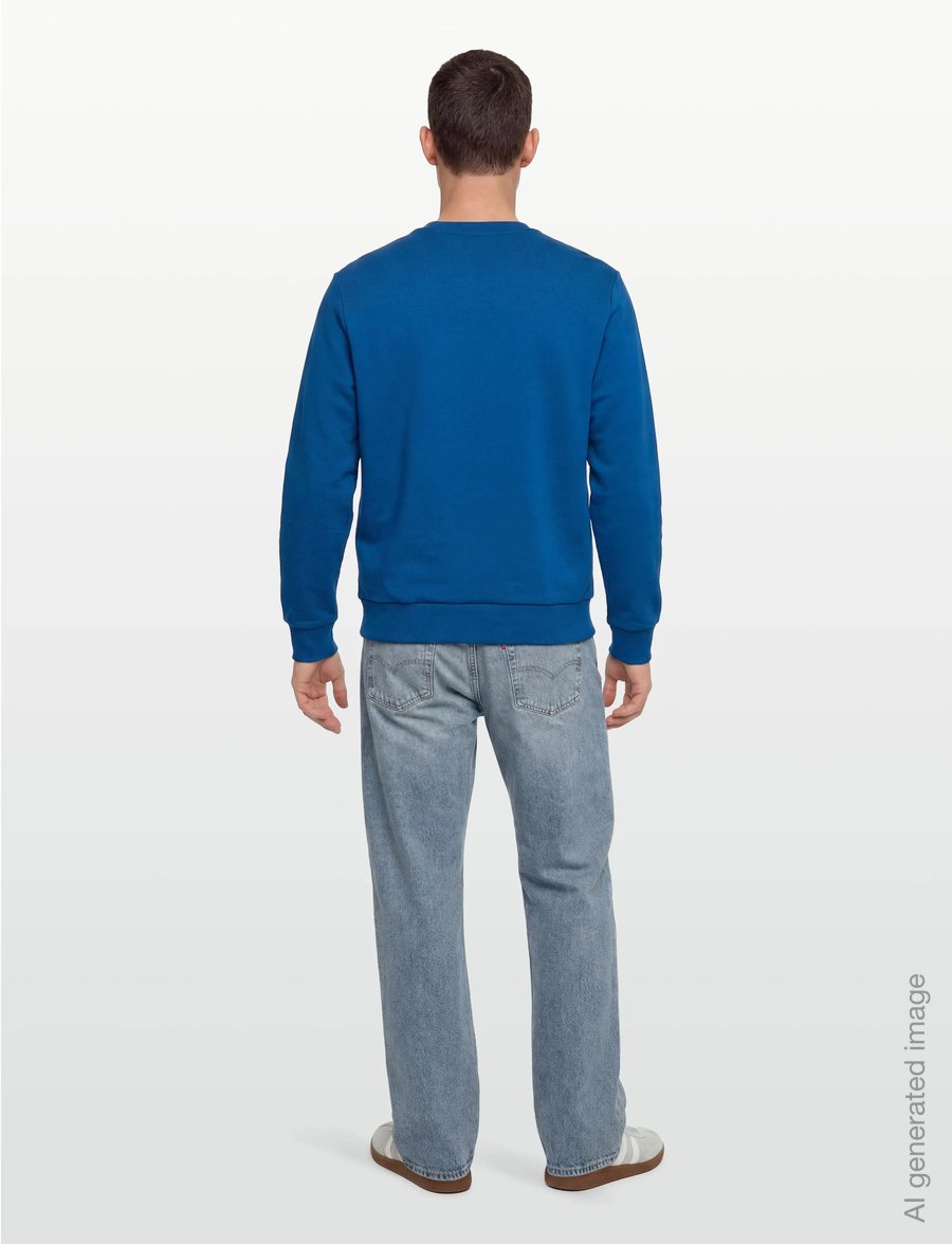 Diesel - S-GIR-CREWNECK TONE ON TONE FELPA - sweatshirts - classic blue - 4