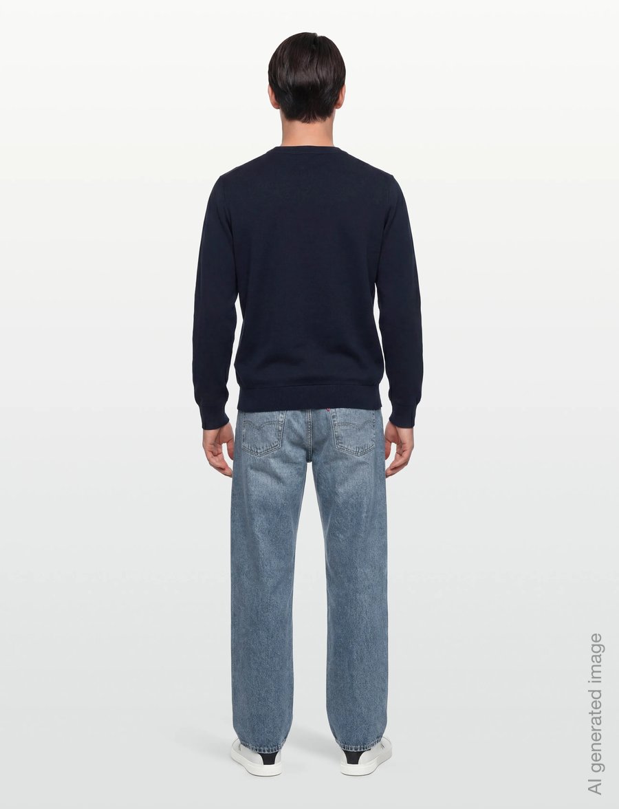 Diesel - S-GIR-CREWNECK TONE ON TONE FELPA - sweatshirts - total eclipse - 4