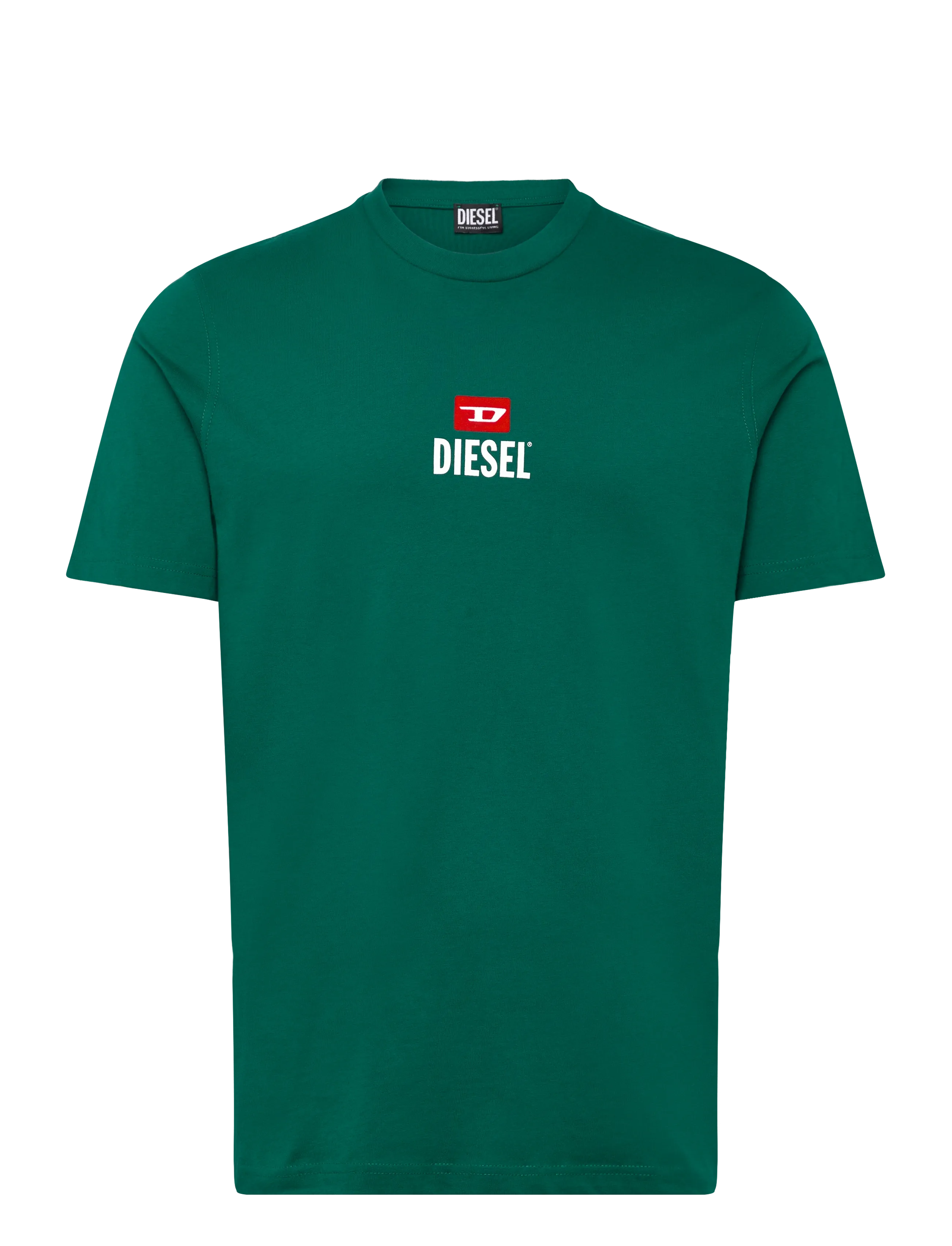 Diesel T-Just -Small-New D Logo Maglietta, S, T-shirts, Grün - Short-sleeved, Männerswear