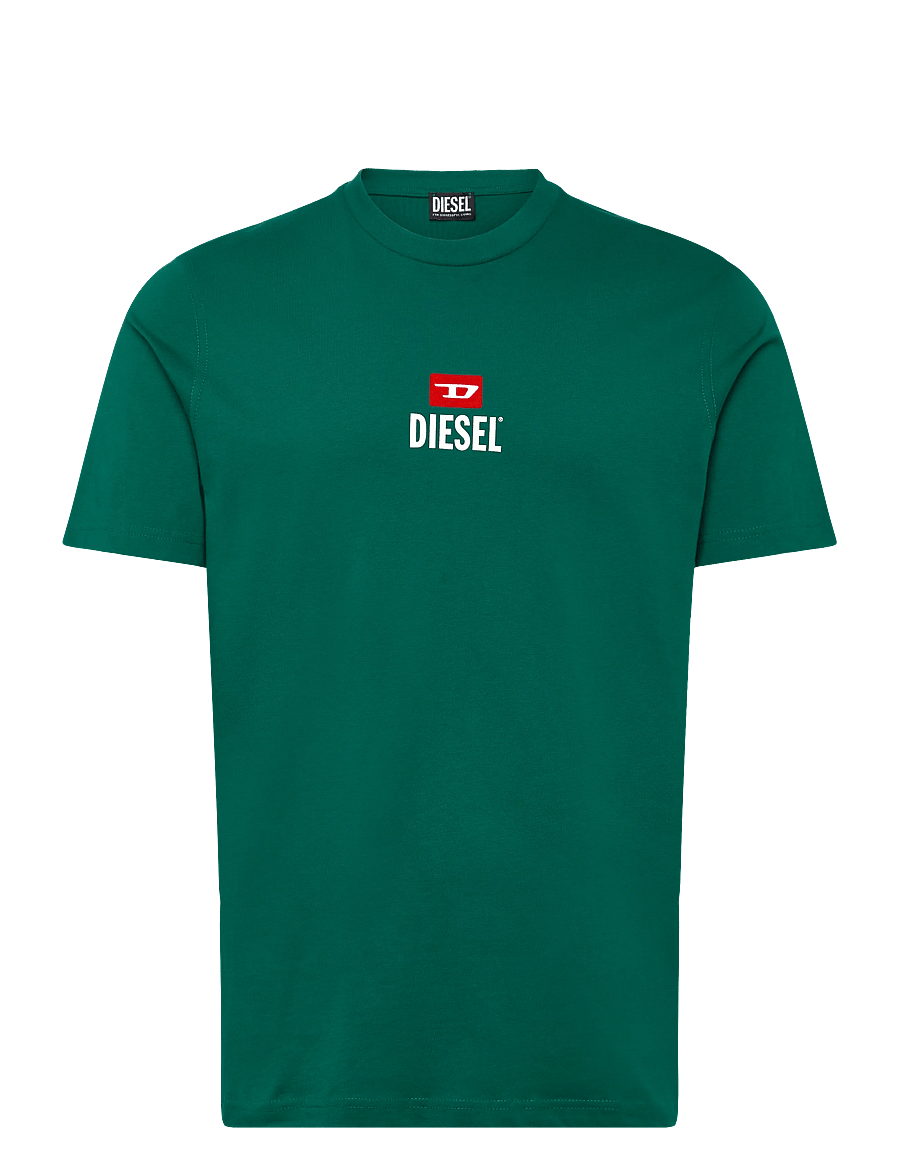 Diesel - T-JUST -SMALL-NEW D LOGO MAGLIETTA - lühikeste varrukatega t-särgid - alpine green - 0
