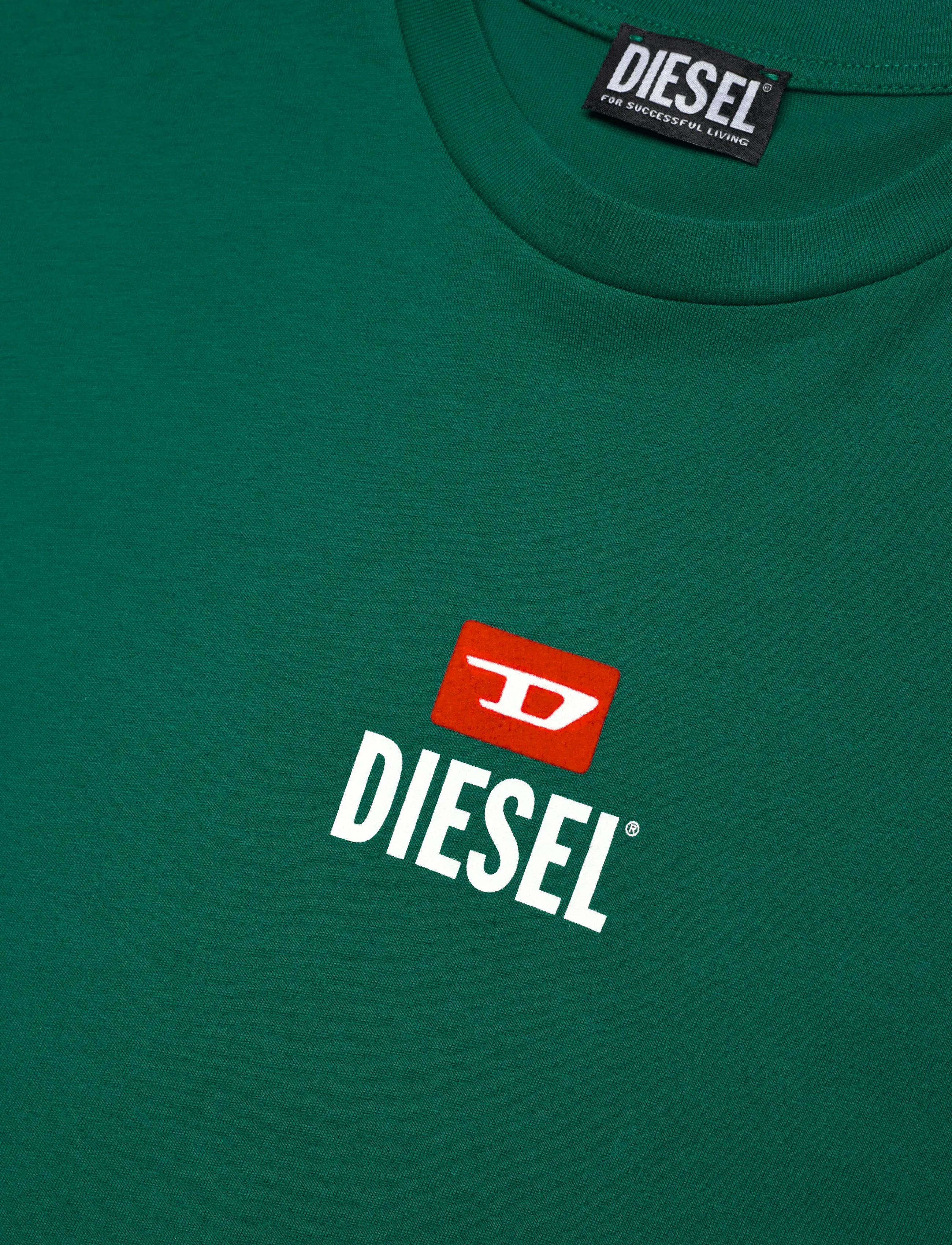Diesel - T-JUST -SMALL-NEW D LOGO MAGLIETTA - kortærmede t-shirts - alpine green - 2