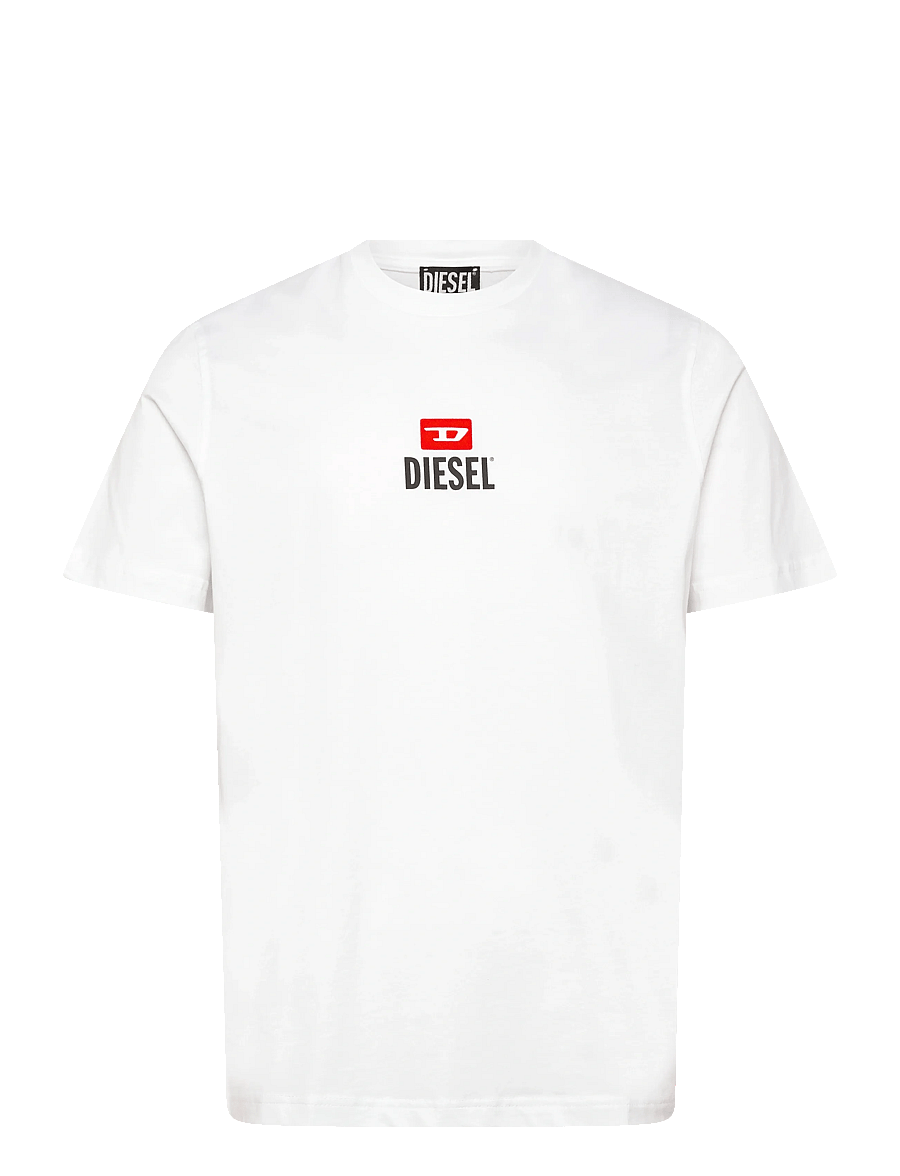 Diesel - T-JUST -SMALL-NEW D LOGO MAGLIETTA - stutterma bolir - bright white - 1