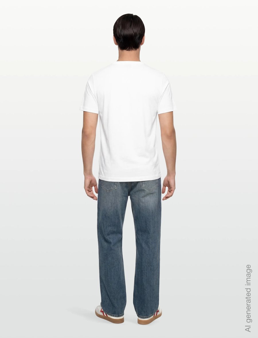 Diesel - T-JUST -SMALL-NEW D LOGO MAGLIETTA - stutterma bolir - bright white - 4