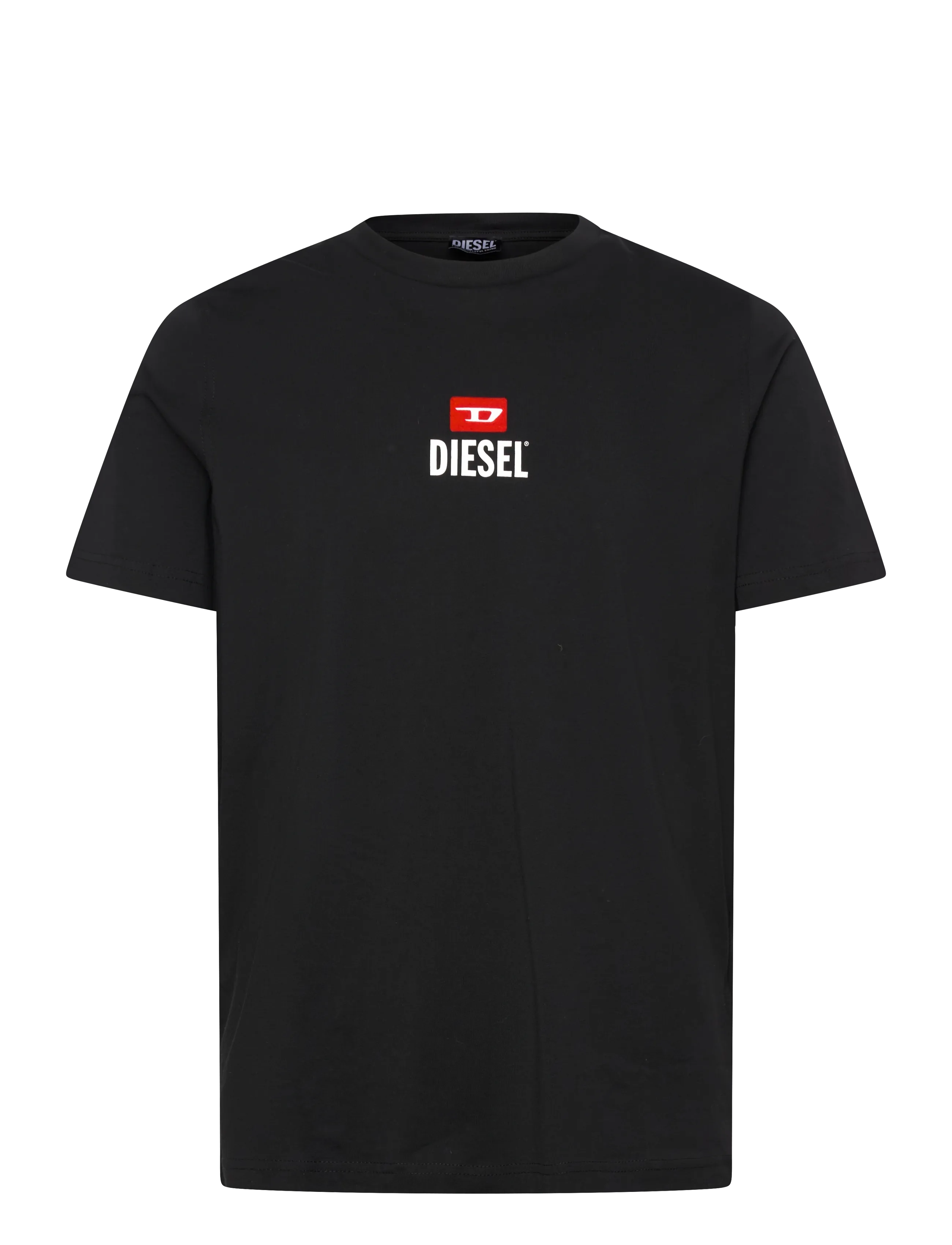 Diesel T-Just -Small-New D Logo Maglietta, L, Black, T-Shirts > Kortærmede, Herre