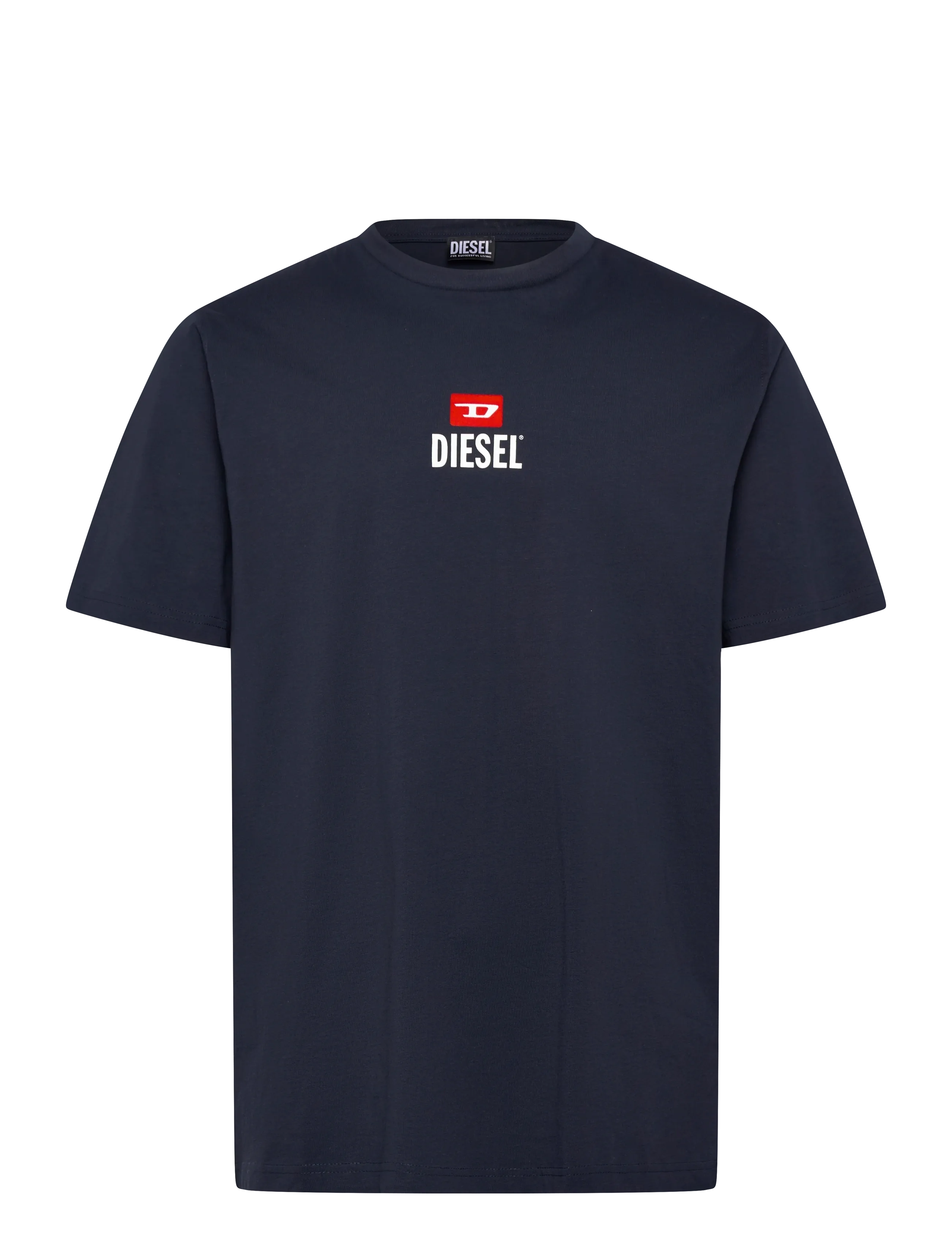 Diesel T-Just -Small-New D Logo Maglietta, S, T-shirts, Marineblau - Short-sleeved, Männerswear