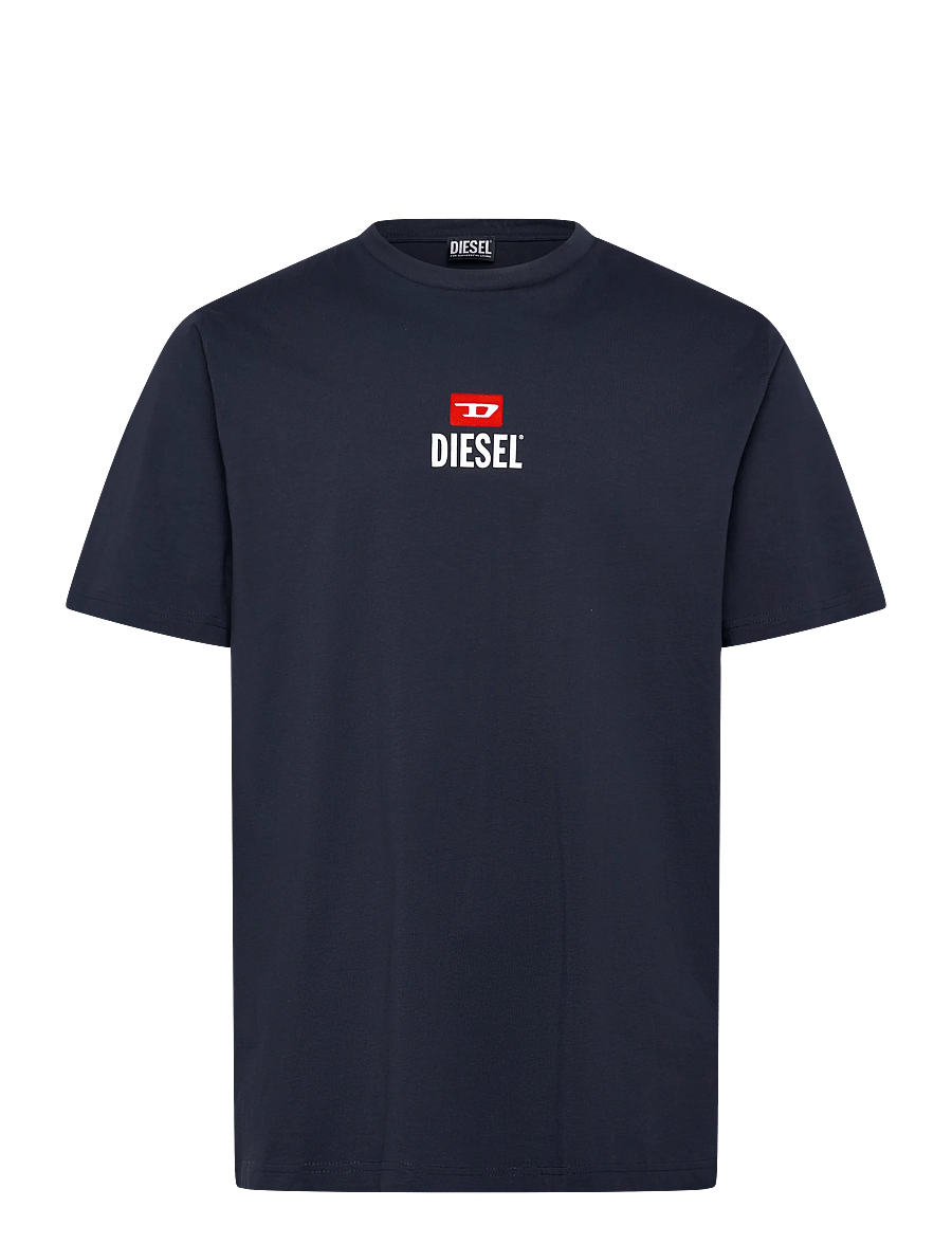 Diesel - T-JUST -SMALL-NEW D LOGO MAGLIETTA - short-sleeved t-shirts - total eclipse - 0