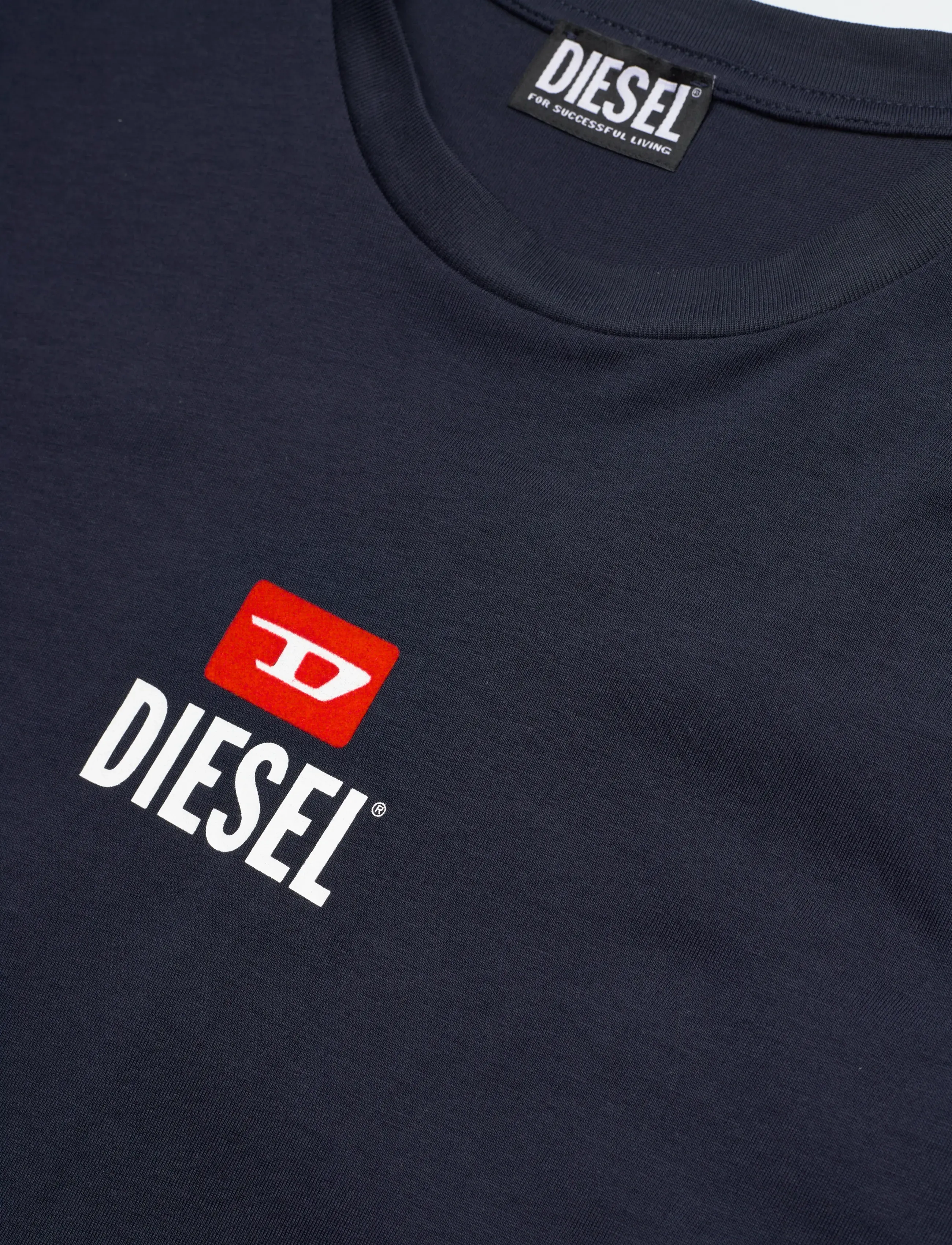 Diesel - T-JUST -SMALL-NEW D LOGO MAGLIETTA - kurzärmelig - total eclipse - 2