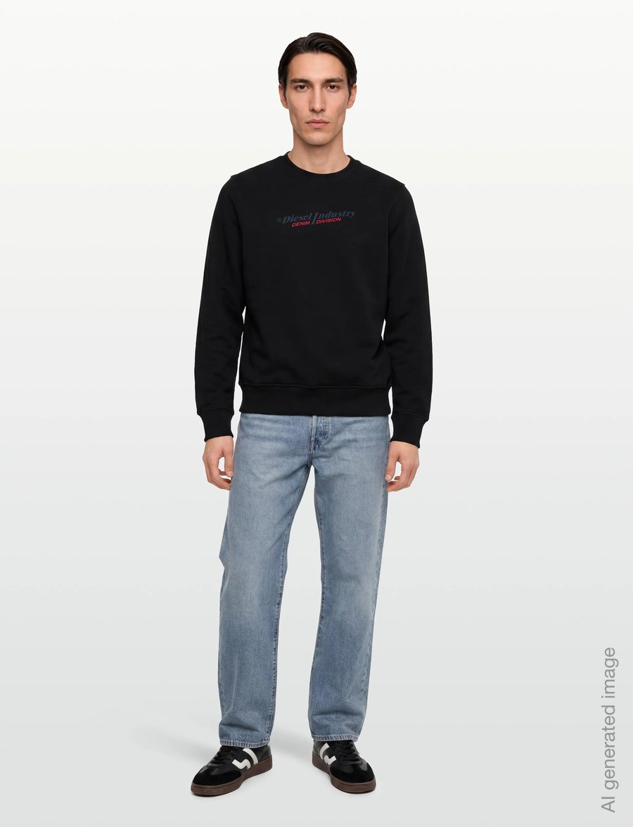 Diesel - S-GINN NEW INDUSTRIES FELPA - dressipluusid - caviar - 0