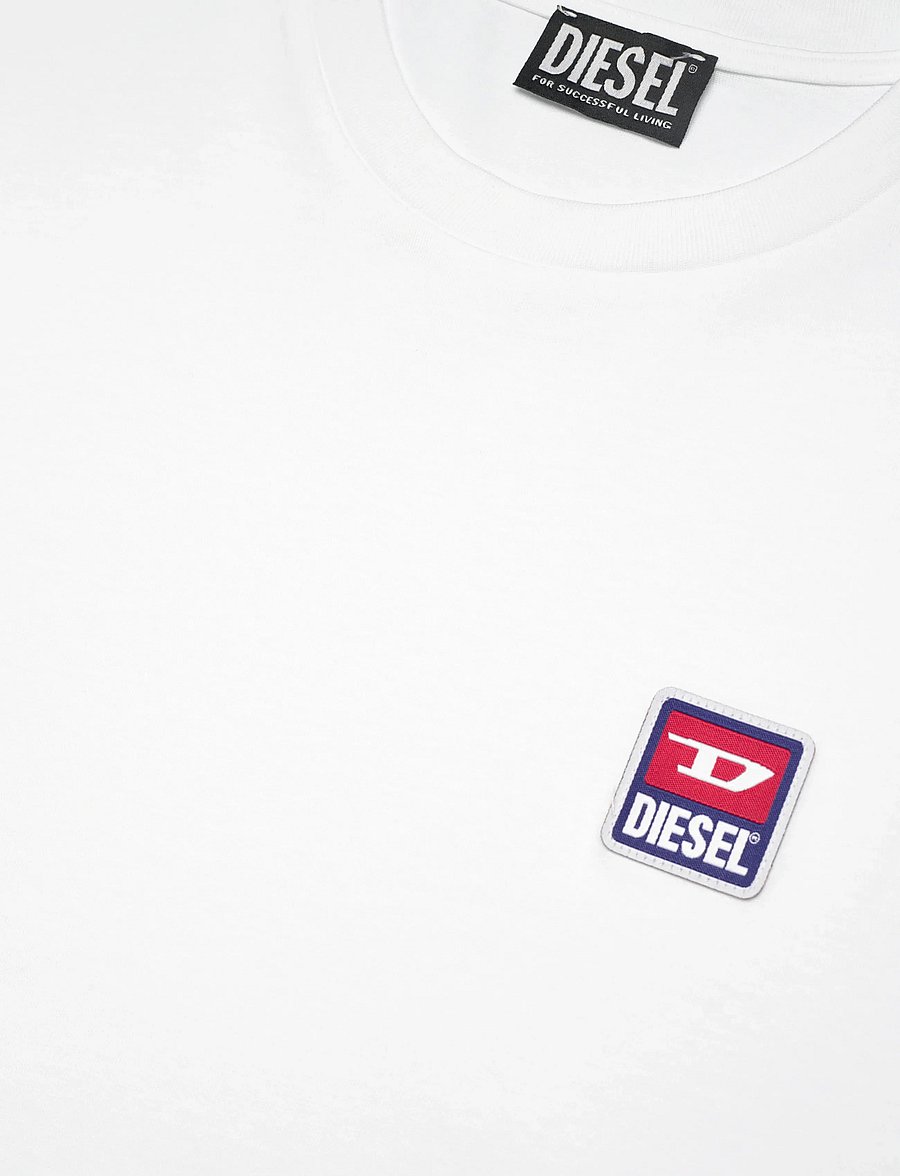 Diesel - T-JUST 16 T-SHIRT - kurzärmelige t-shirts - bright white - 5