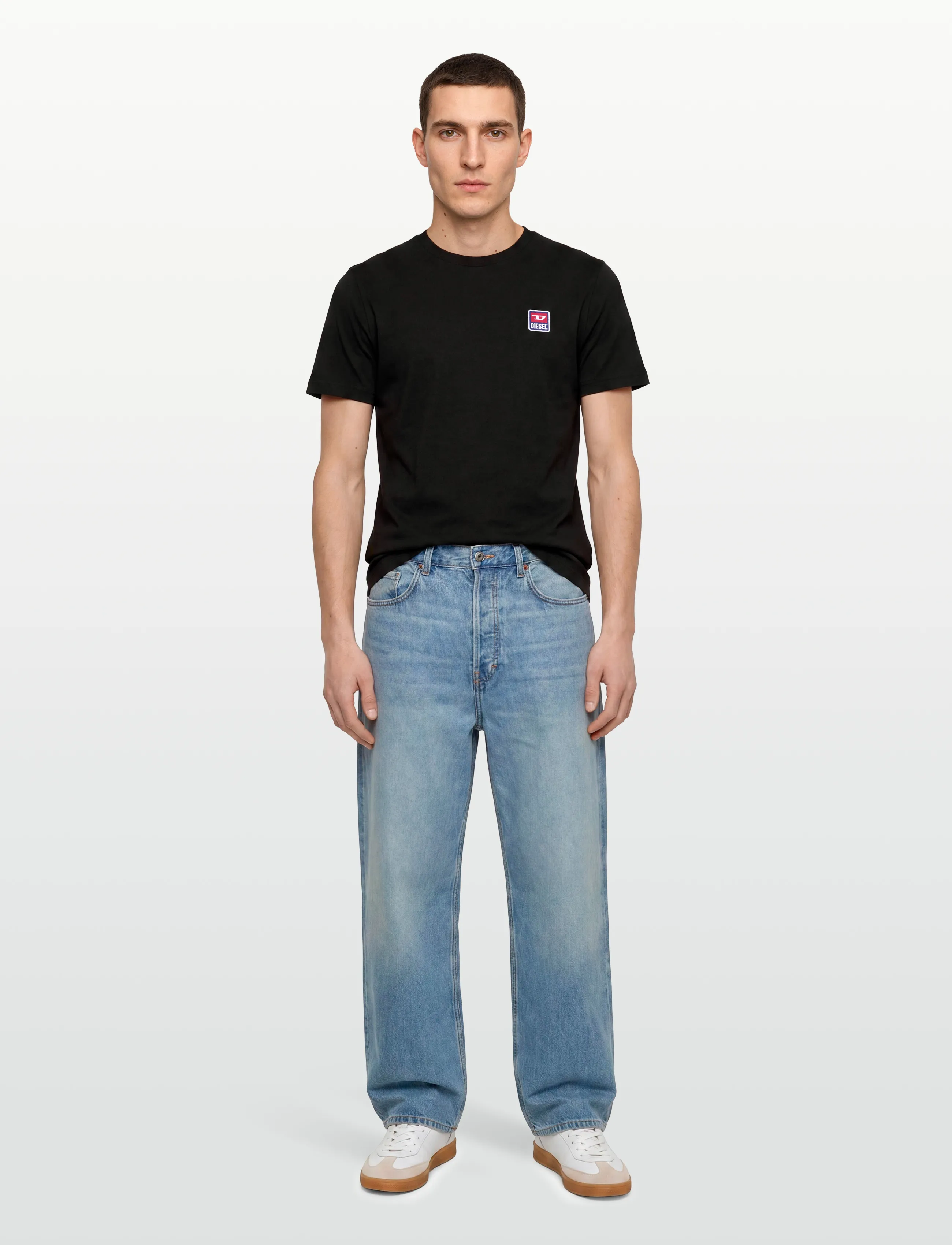 Diesel T-Just 16 T-Shirt, XL, Black, T-Shirts > Kortærmede, Herre