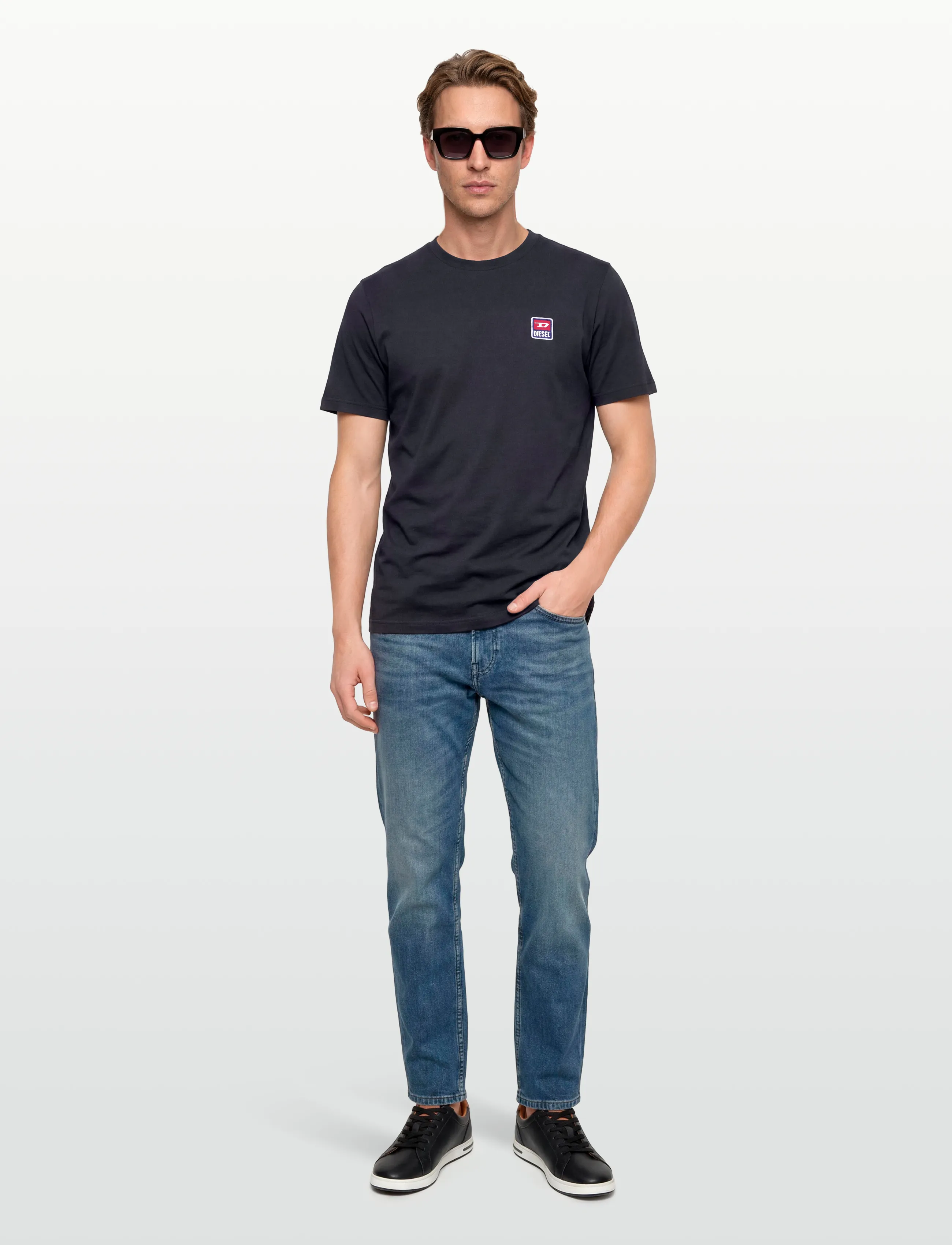 Diesel T-Just 16 T-Shirt, XXL, Navy, T-Shirts > Kortærmede, Herre