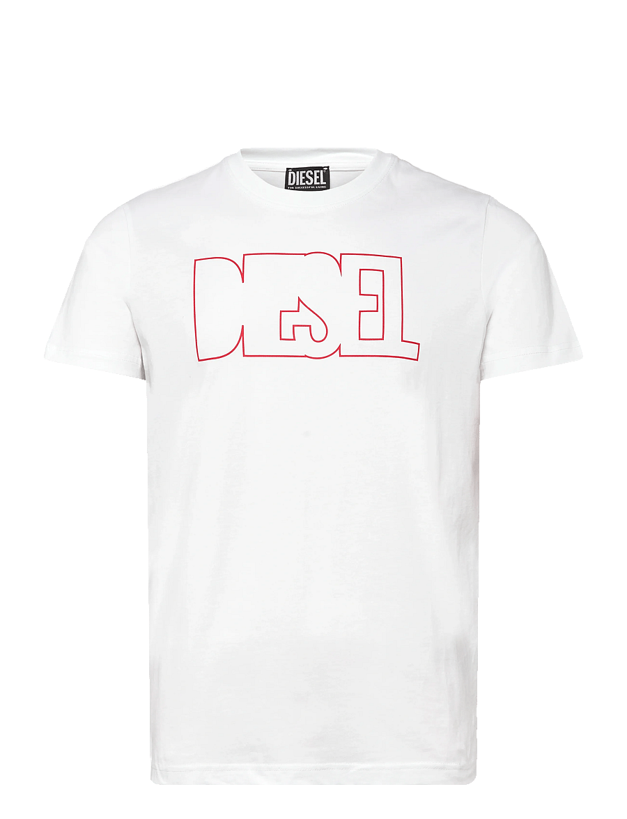 Diesel - T-DIEGOR 250215 OFF MAGLIETTA - kurzärmelige t-shirts - bright white - 1