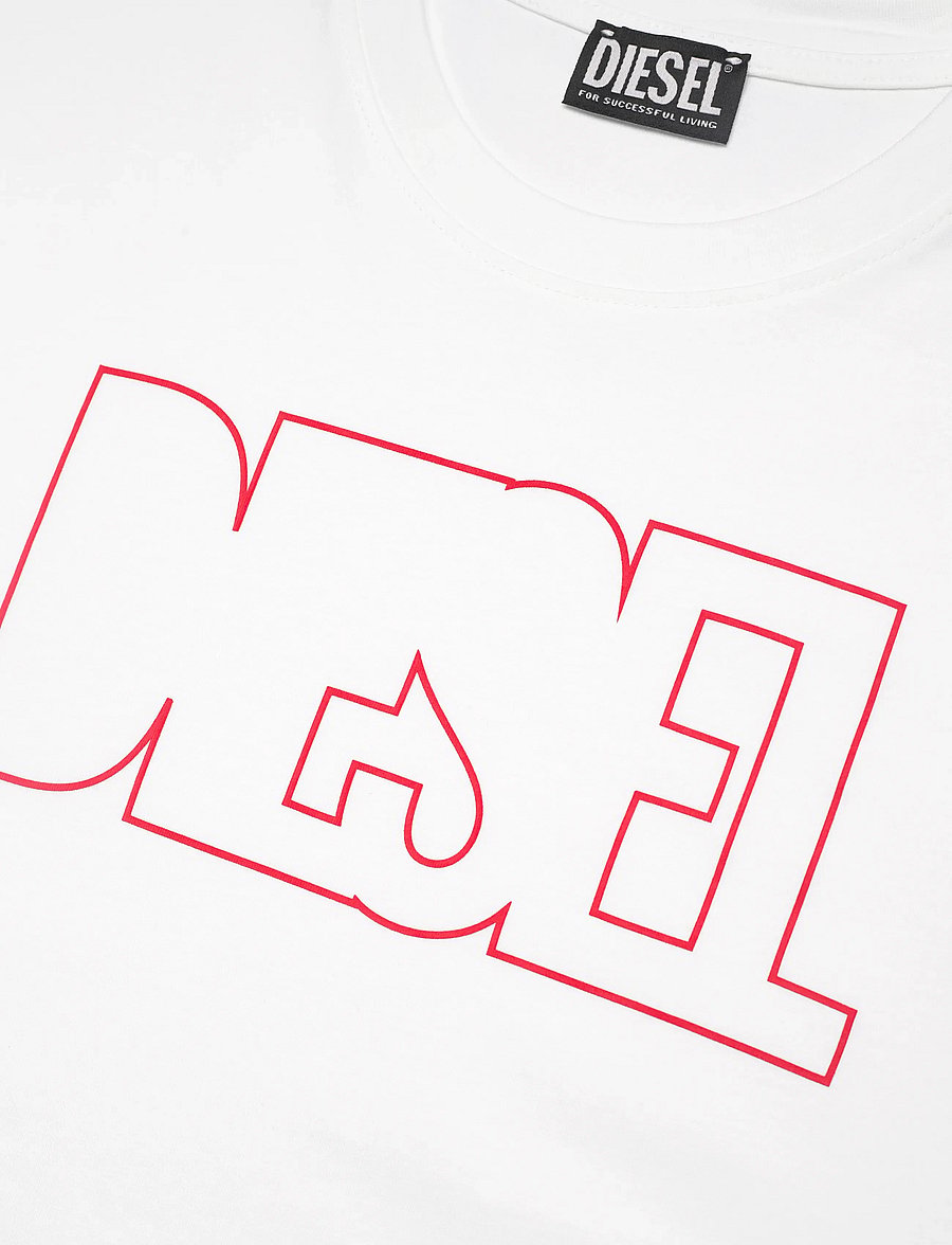 Diesel - T-DIEGOR 250215 OFF MAGLIETTA - kurzärmelige t-shirts - bright white - 5