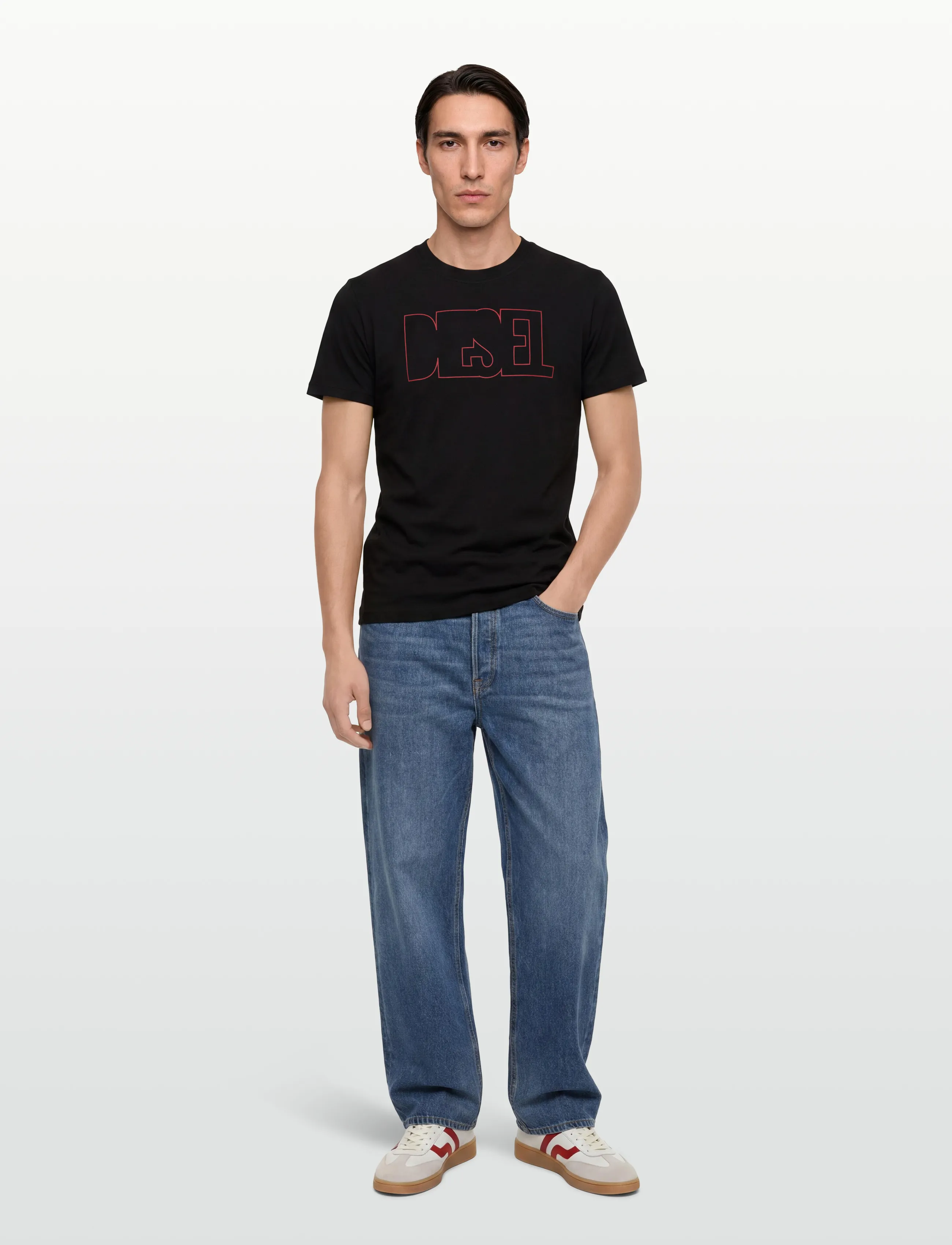 Diesel T-Diegor 250215 Off Maglietta, XL, T-shirts, Schwarz - Short-sleeved, Männerswear