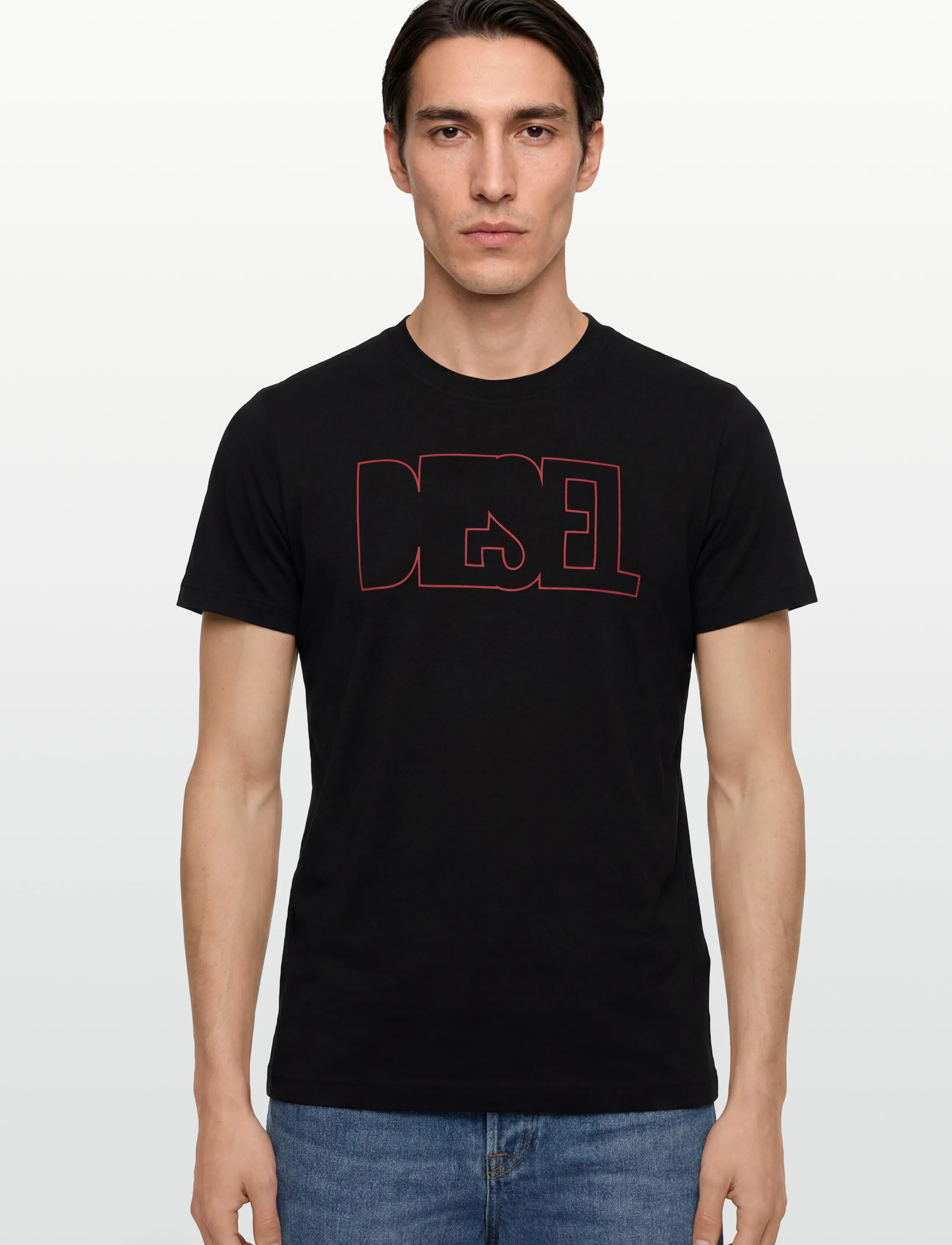 Diesel - T-DIEGOR 250215 OFF MAGLIETTA - short-sleeved t-shirts - caviar - 3