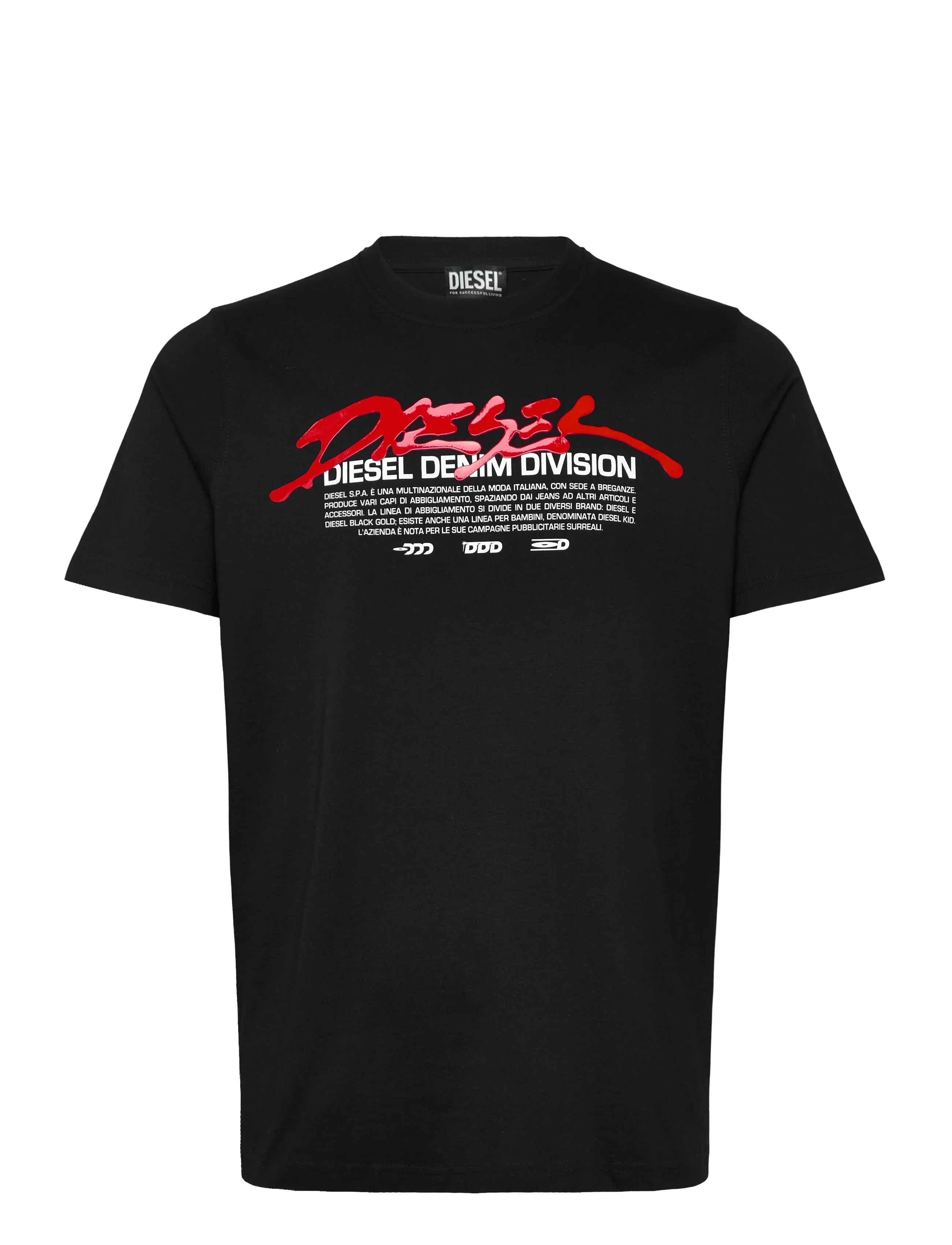 DIESEL T-Just 250217 Off Maglietta Schwarz - S - Herren