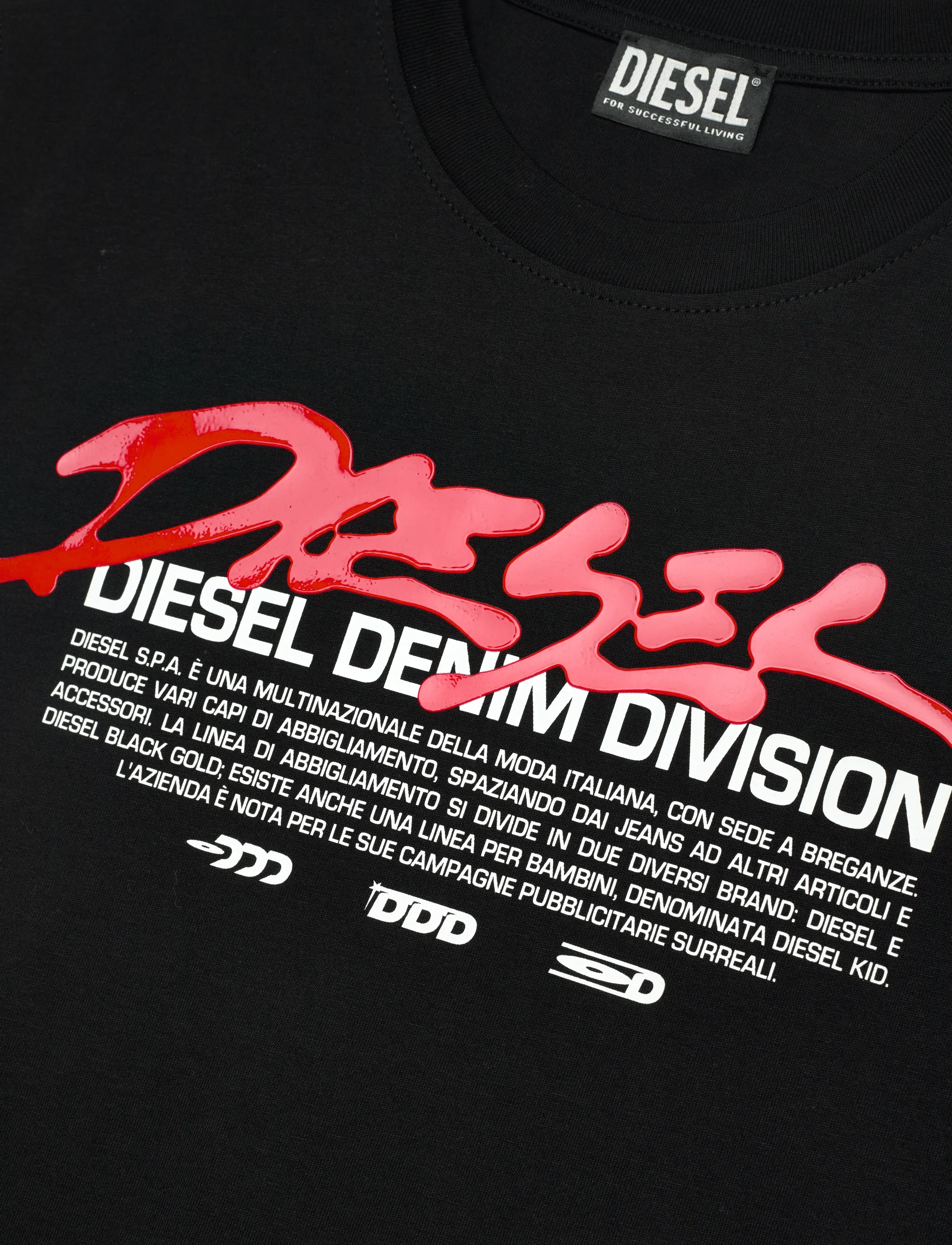 Diesel - T-JUST 250217 OFF MAGLIETTA - kortærmede t-shirts - caviar - 5
