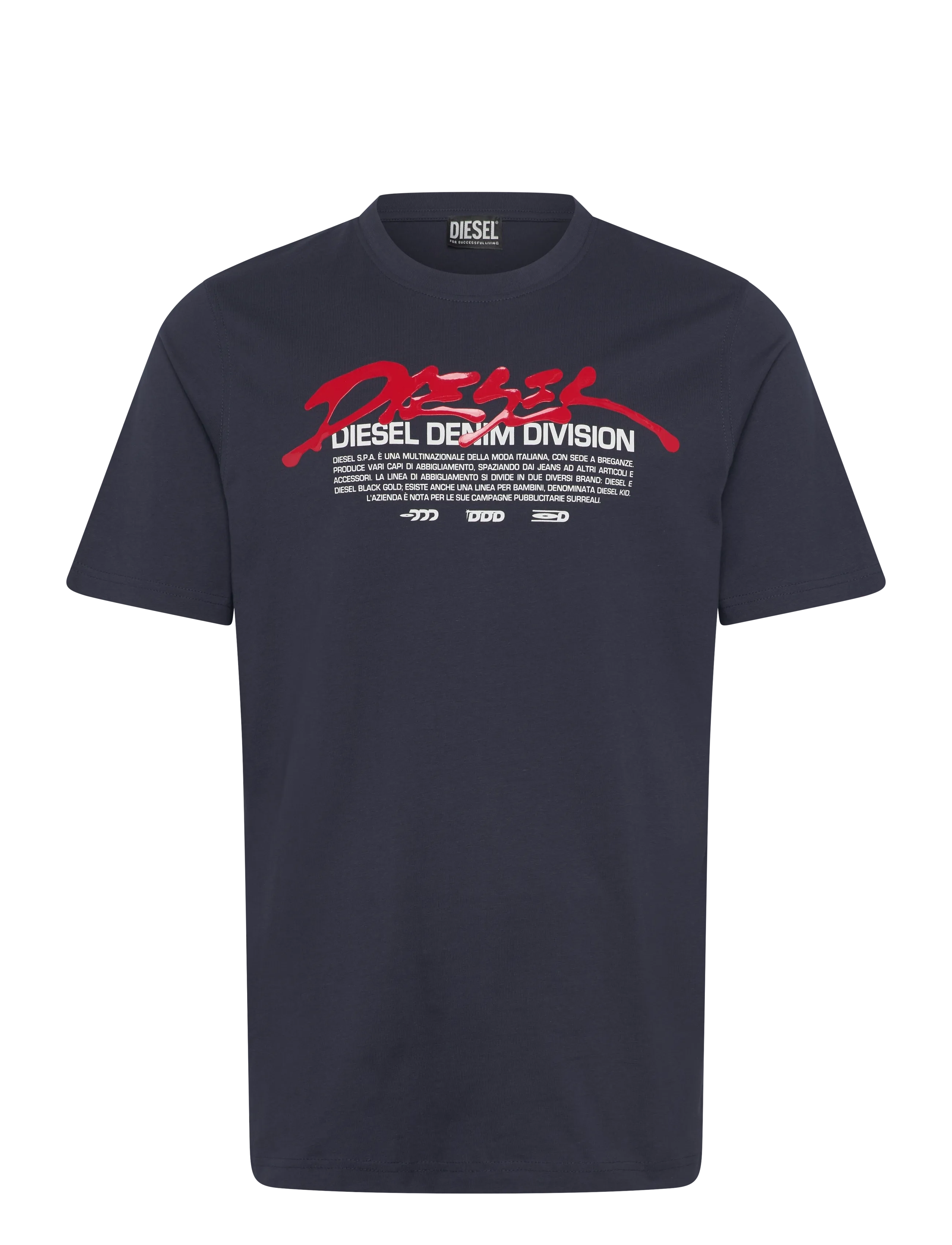 DIESEL T-Just 250217 Off Maglietta Navy - S - Herren
