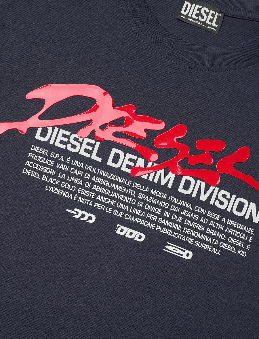 Diesel - T-JUST 250217 OFF MAGLIETTA - kurzärmelige t-shirts - total eclipse - 5