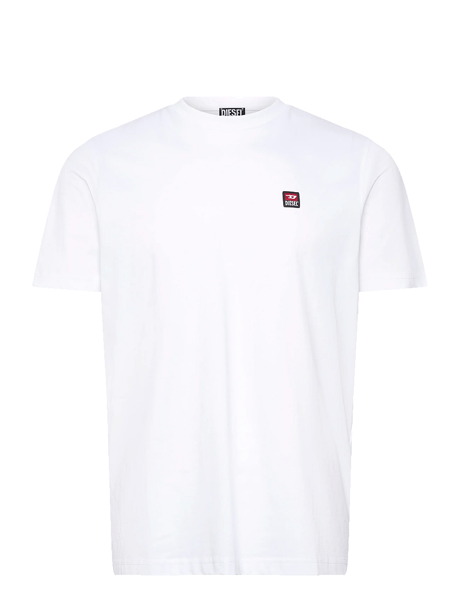 Diesel - T-JUST 250221 OFF MAGLIETTA - lühikeste varrukatega t-särgid - bright white - 1
