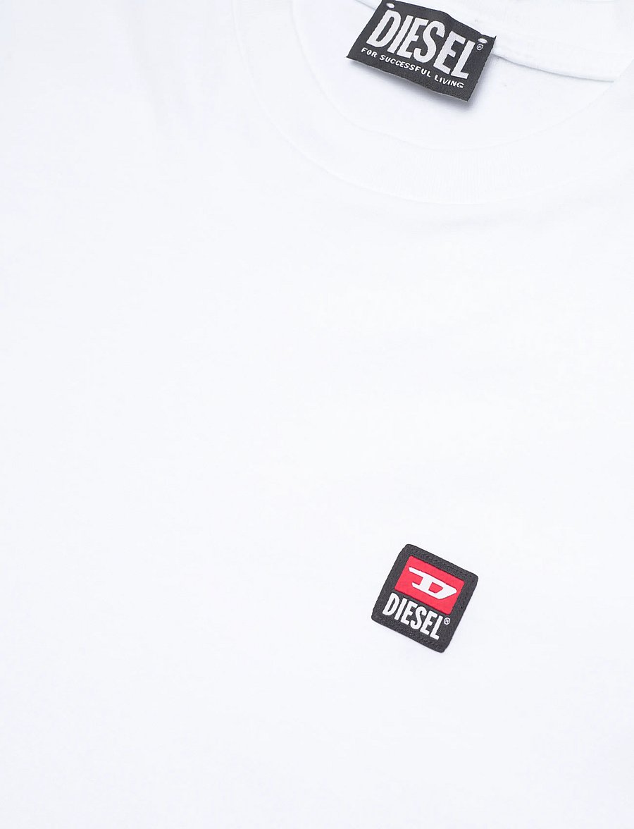 Diesel - T-JUST 250221 OFF MAGLIETTA - lühikeste varrukatega t-särgid - bright white - 5