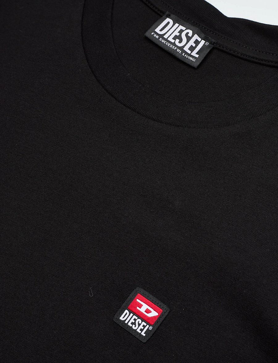 Diesel - T-JUST 250221 OFF MAGLIETTA - kortærmede t-shirts - caviar - 5