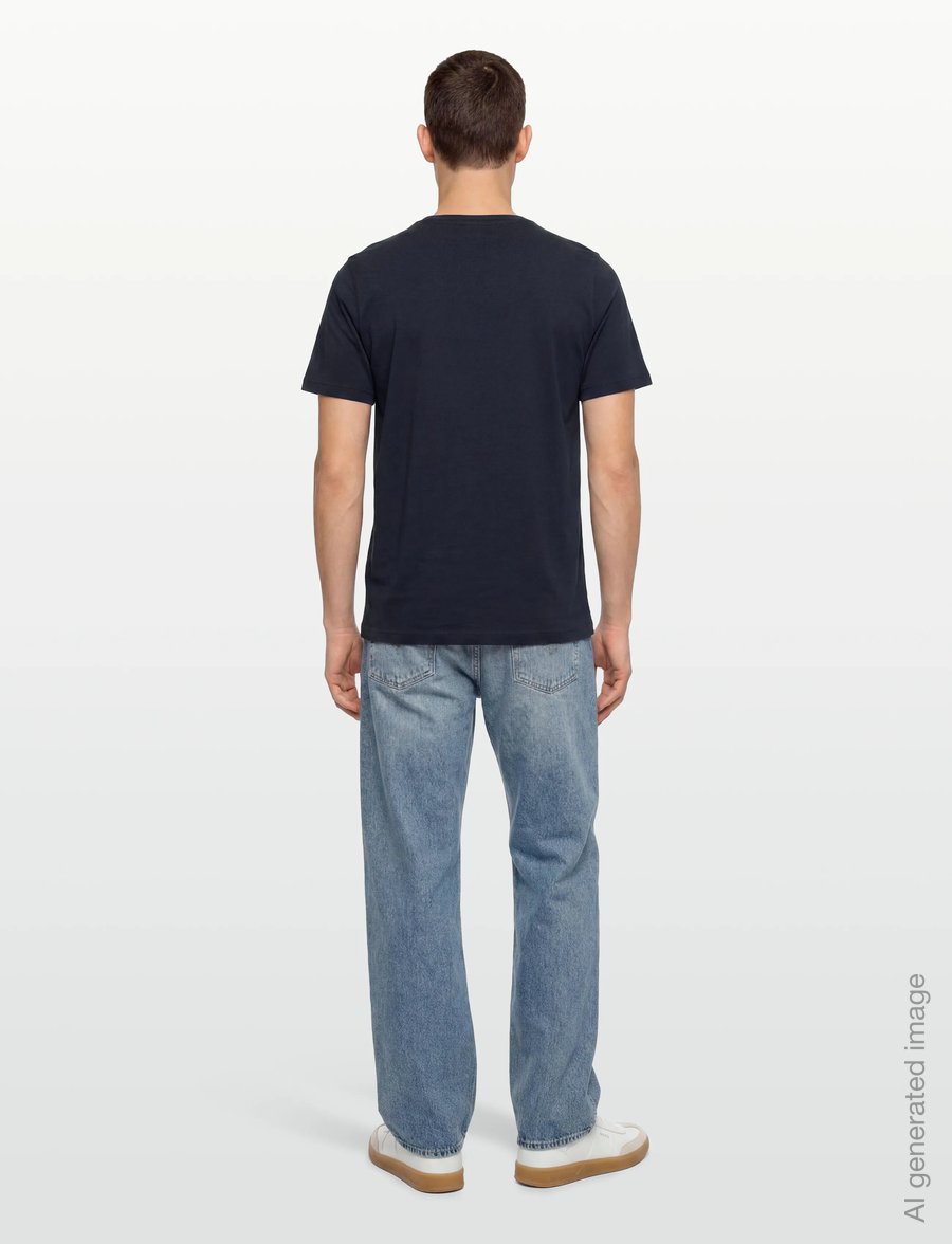 Diesel - T-JUST 250221 OFF MAGLIETTA - kurzärmelige t-shirts - total eclipse - 4