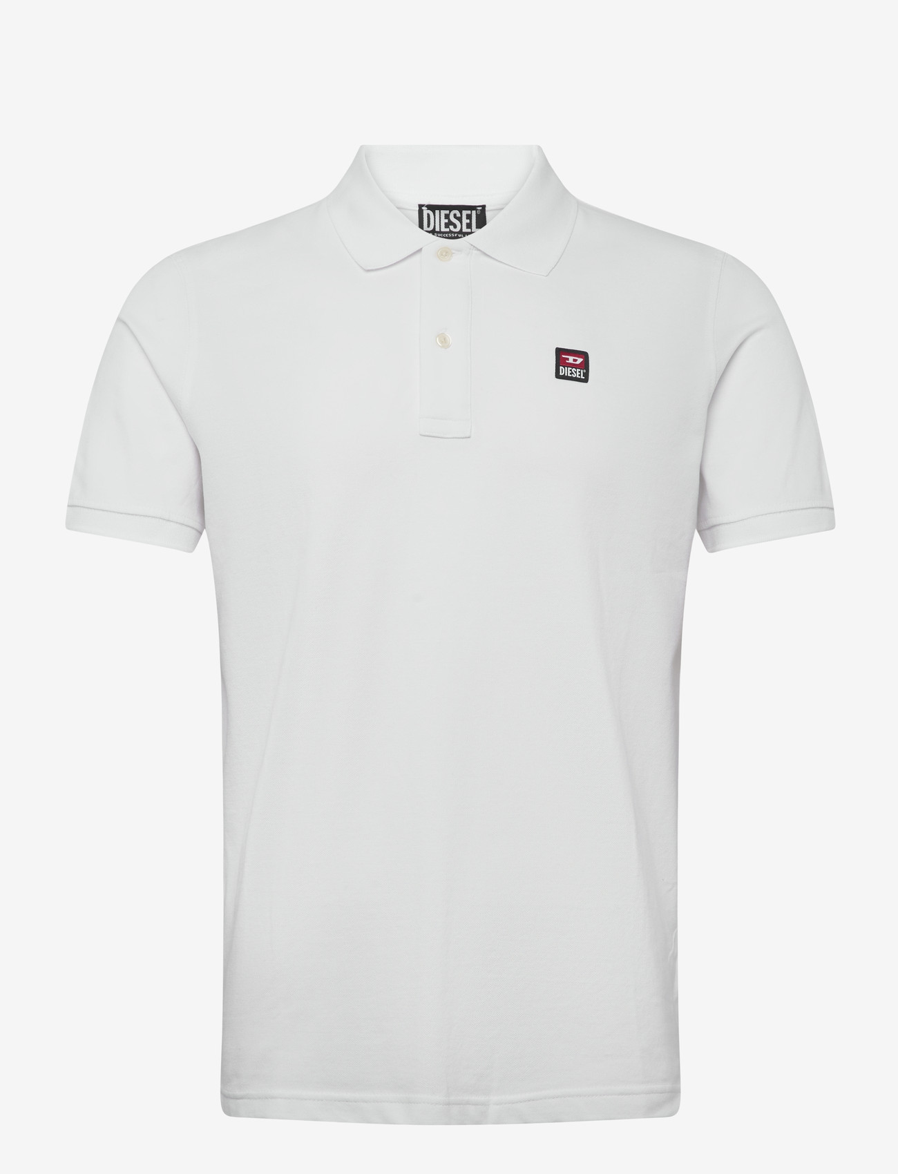 Diesel - T-SMITH 250205 OFF POLO - kortærmede poloer - bright white - 0