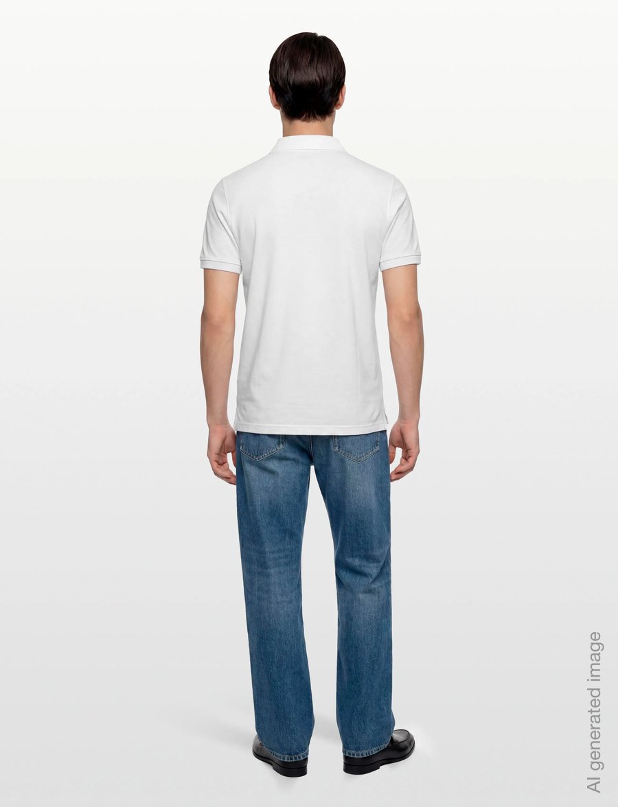 Diesel - T-SMITH 250205 OFF POLO - kurzärmelig - bright white - 4