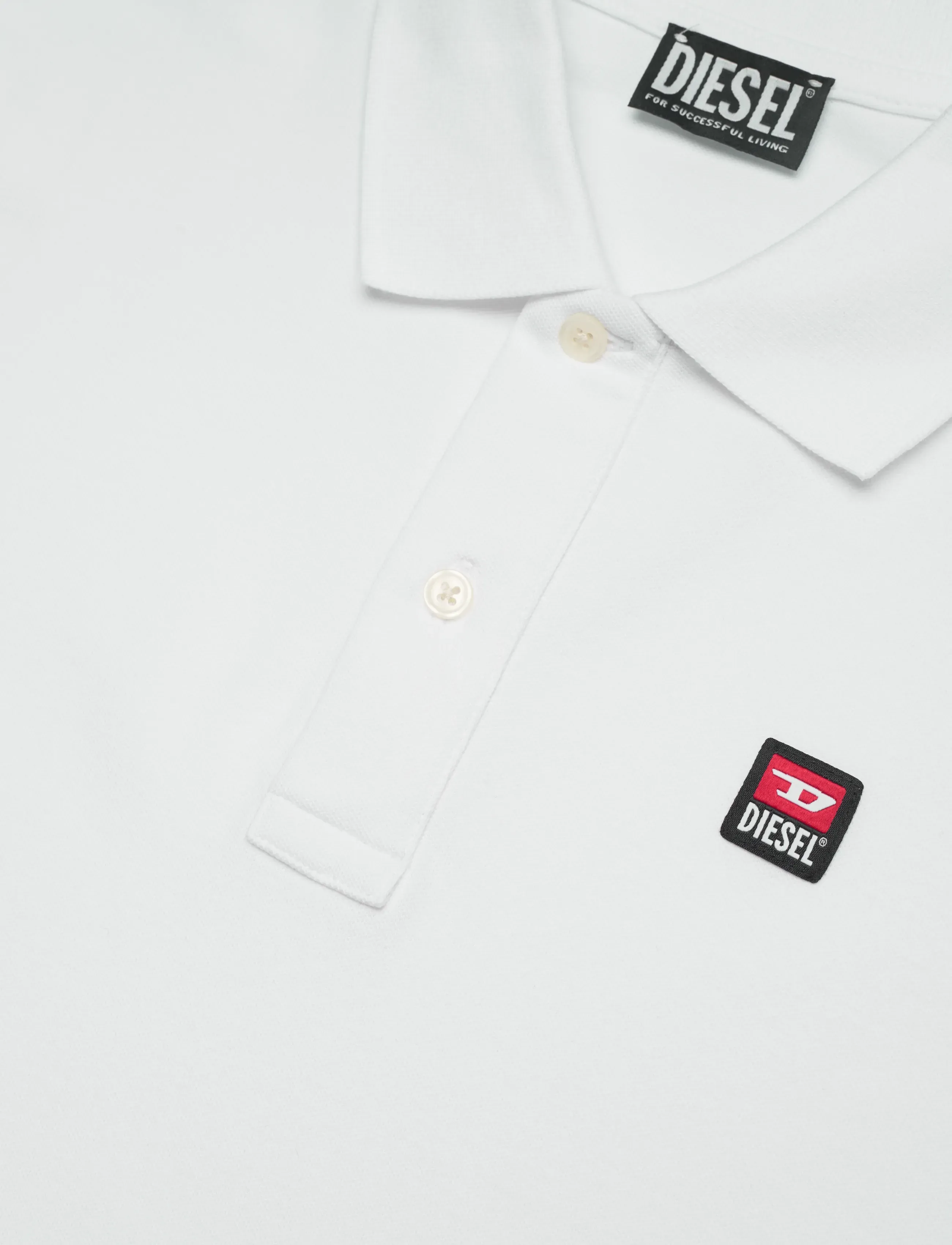 Diesel - T-SMITH 250205 OFF POLO - short-sleeved polos - bright white - 2