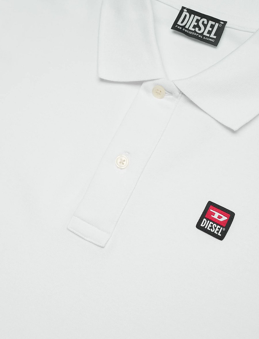 Diesel - T-SMITH 250205 OFF POLO - kurzärmelig - bright white - 5