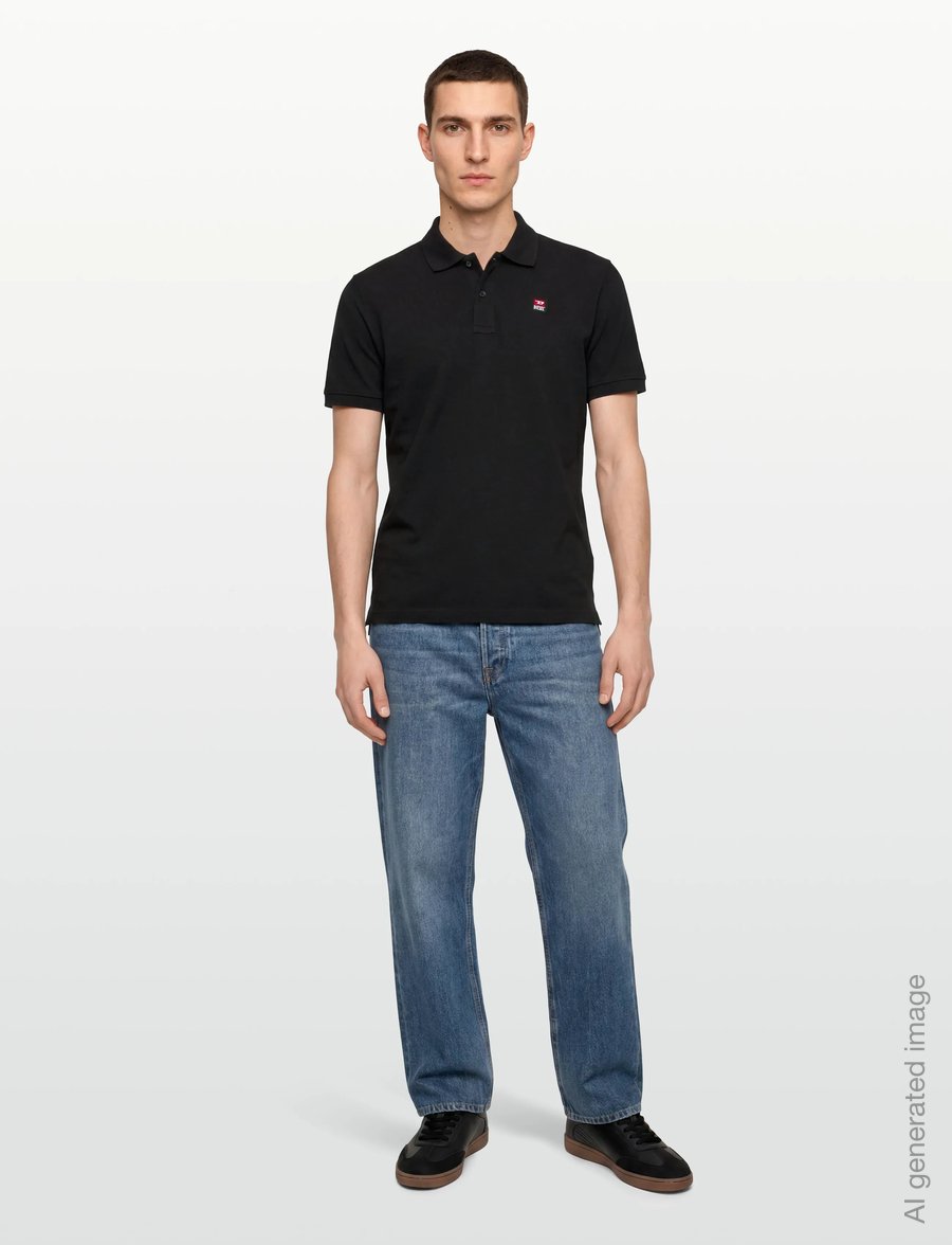 Diesel - T-SMITH 250205 OFF POLO - kurzärmelig - caviar - 0