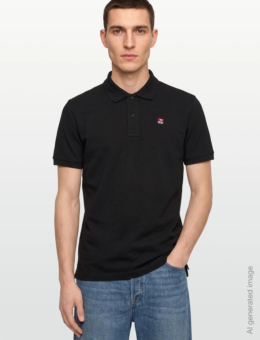 Diesel - T-SMITH 250205 OFF POLO - kurzärmelig - caviar - 3