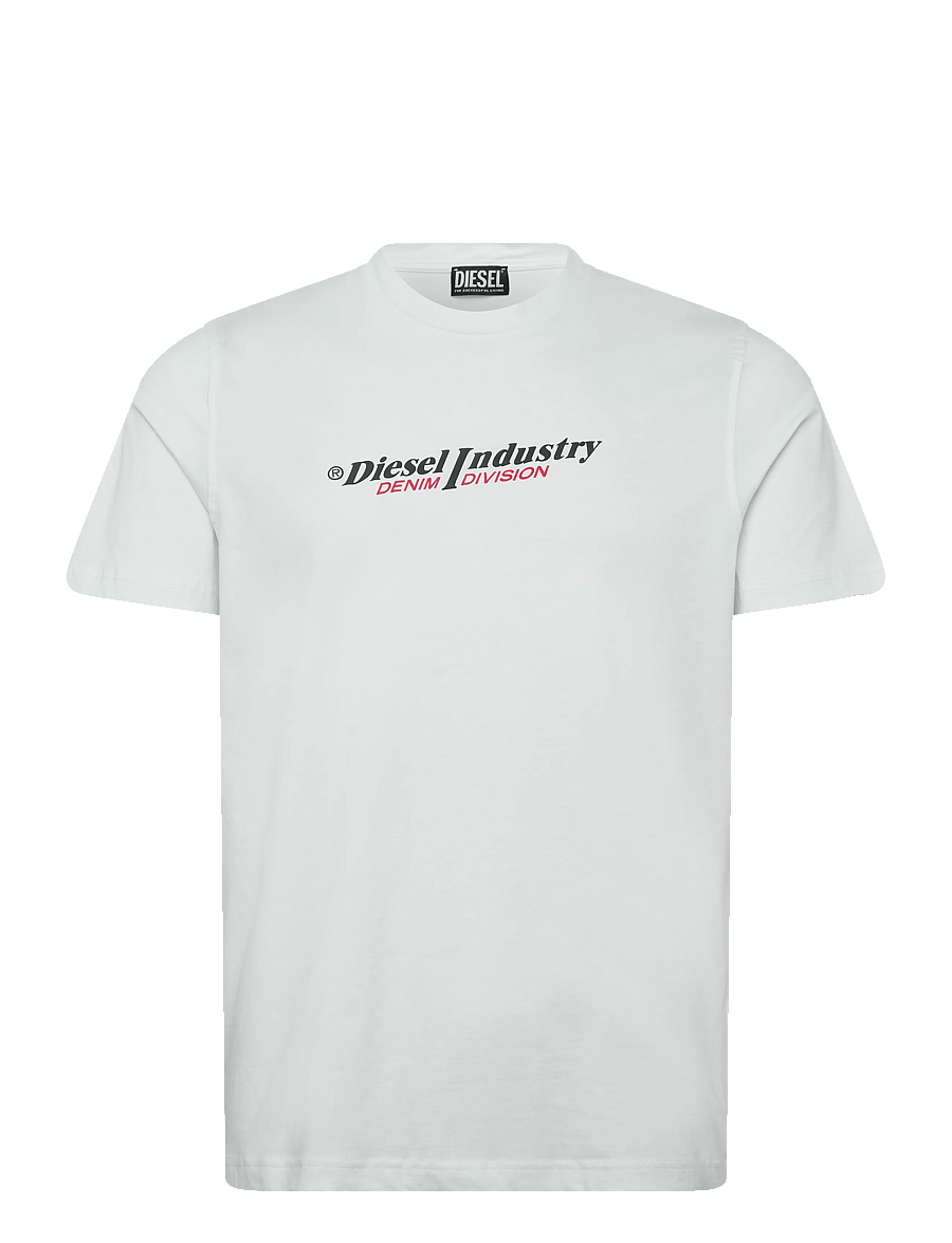 Diesel - T-JUST NEW INDUSTRIES MAGLIETTA - lühikeste varrukatega t-särgid - bright white - 1