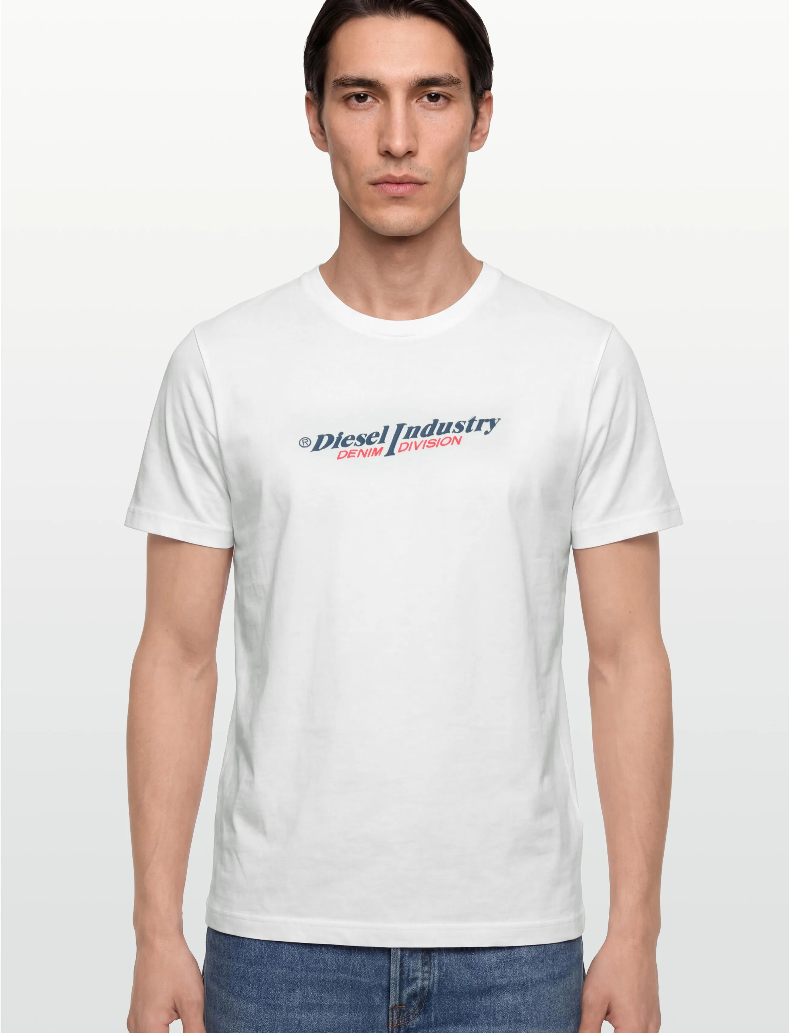 Diesel - T-JUST NEW INDUSTRIES MAGLIETTA - kortærmede t-shirts - bright white - 3